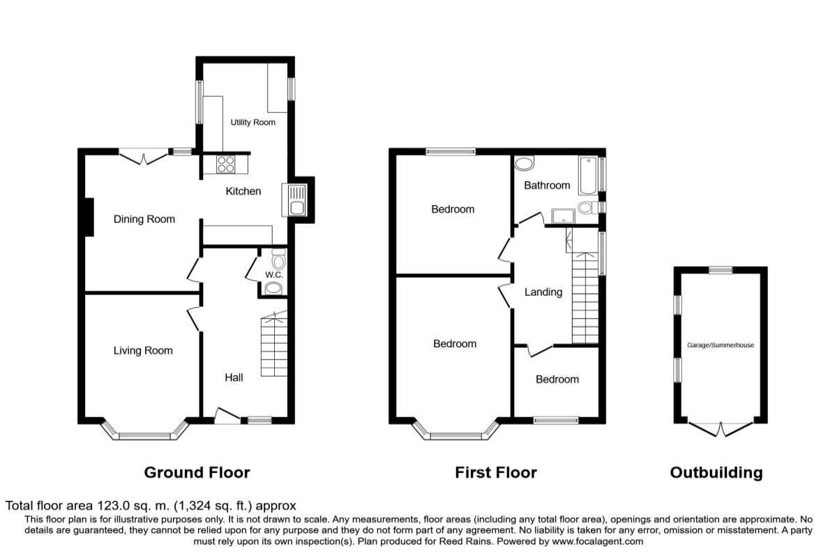Floorplan of 3 bedroom Semi Detached House to rent, Burnage Lane, Didsbury, Manchester, M19