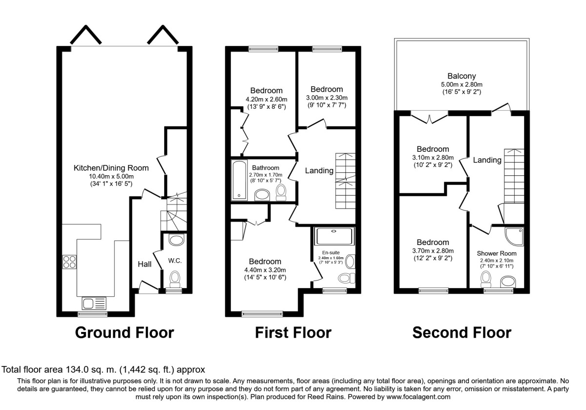 Floorplan of 5 bedroom Detached House to rent, Bushmill Close, Manchester, M20
