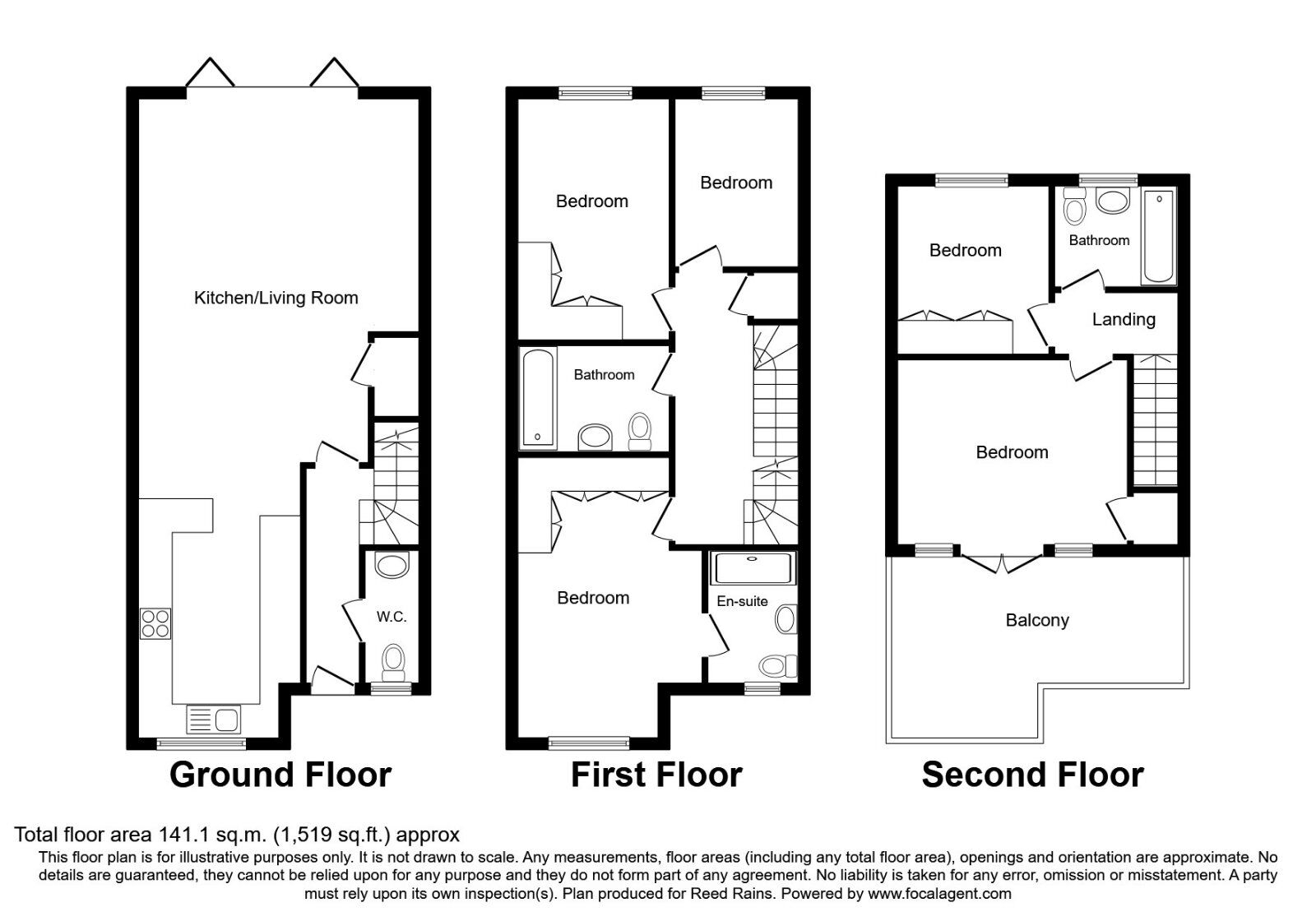 Floorplan of 5 bedroom Semi Detached House to rent, Lakenheath Close, Manchester, M20