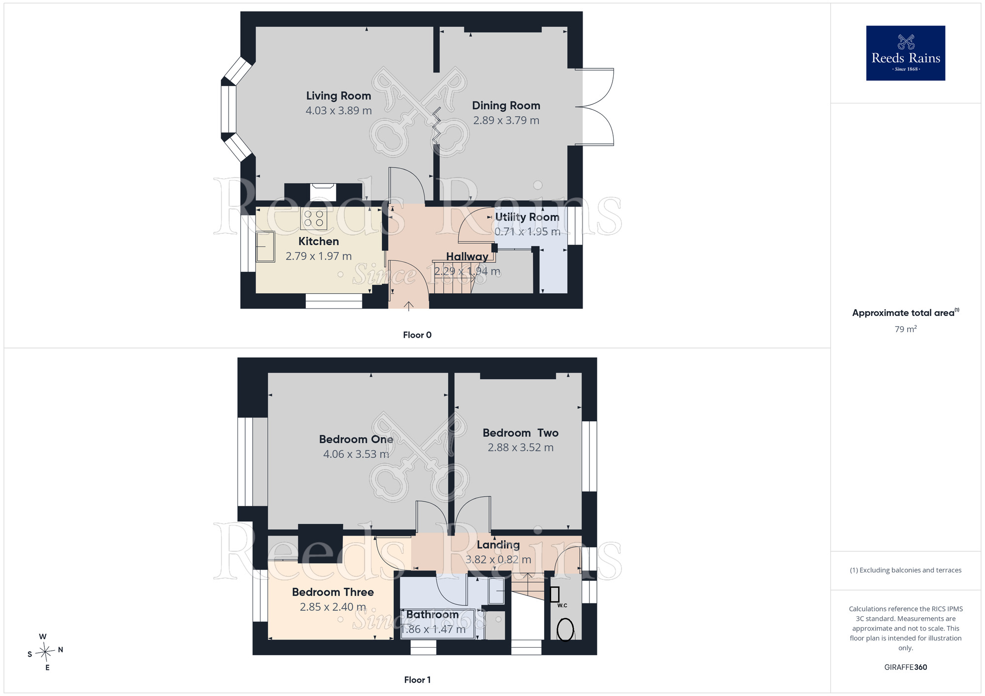 Floorplan of 3 bedroom Semi Detached House for sale, Parkville Road, Manchester, Greater Manchester, M20