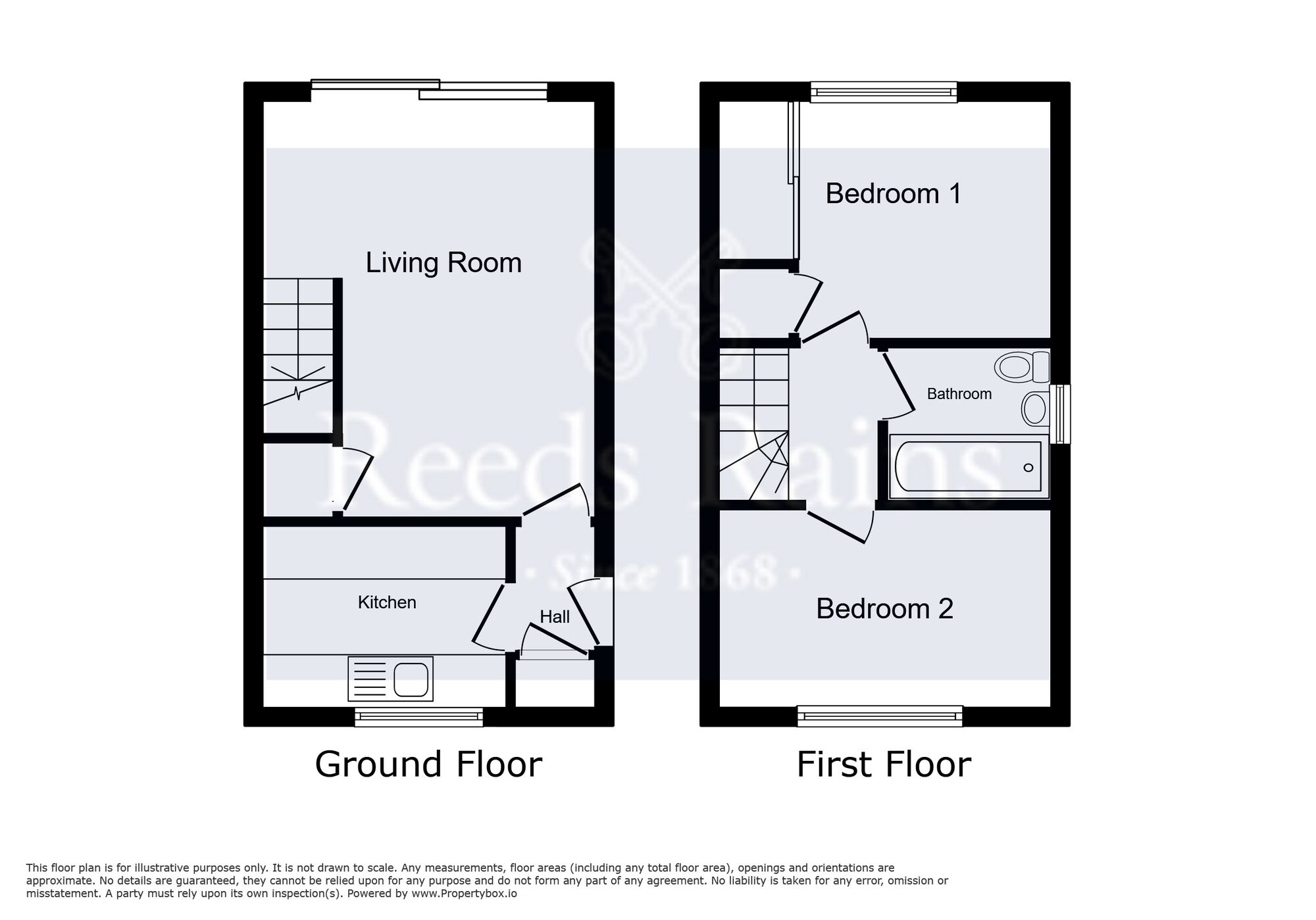 Floorplan of 2 bedroom Semi Detached House for sale, Carrgreen Close, Manchester, Greater Manchester, M19