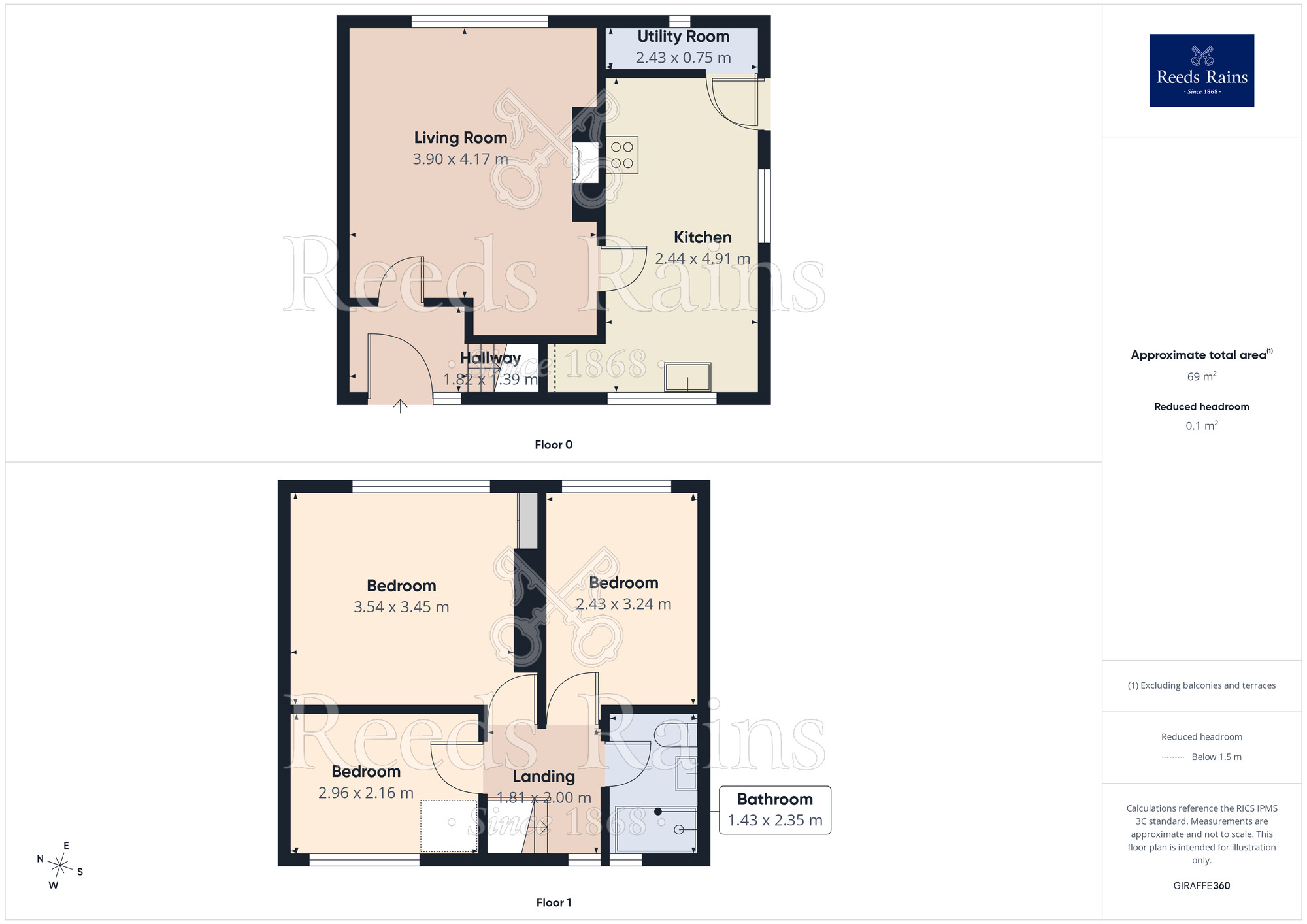 Floorplan of 3 bedroom Semi Detached House to rent, Yew Tree Road, Manchester, Greater Manchester, M14