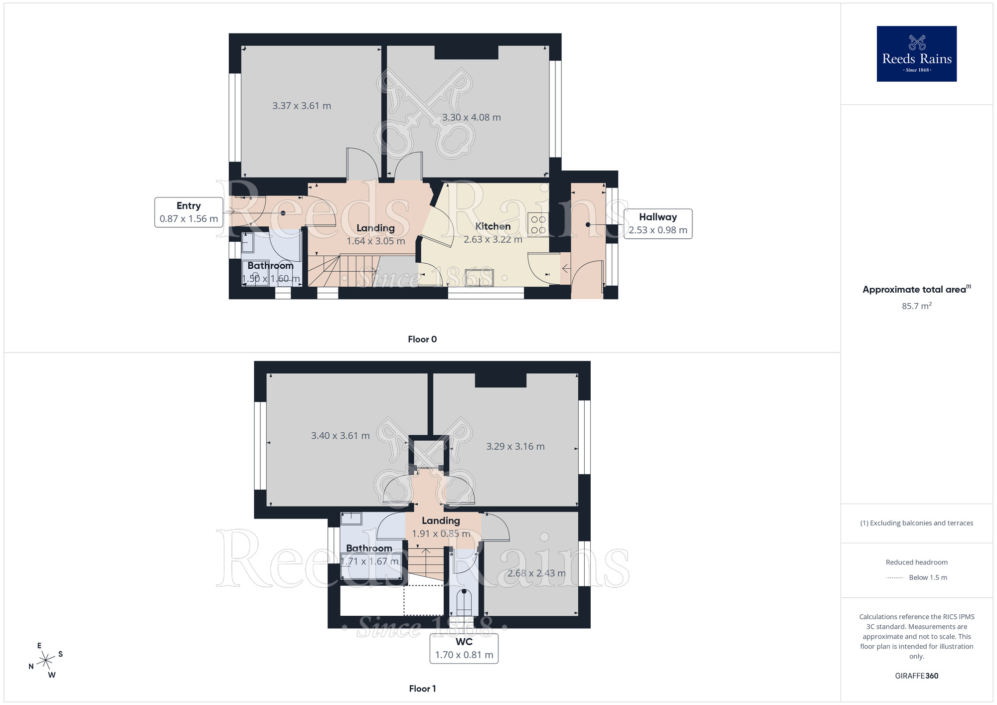 Floorplan of 3 bedroom House to rent, Harefield Drive, Manchester, Greater Manchester, M20