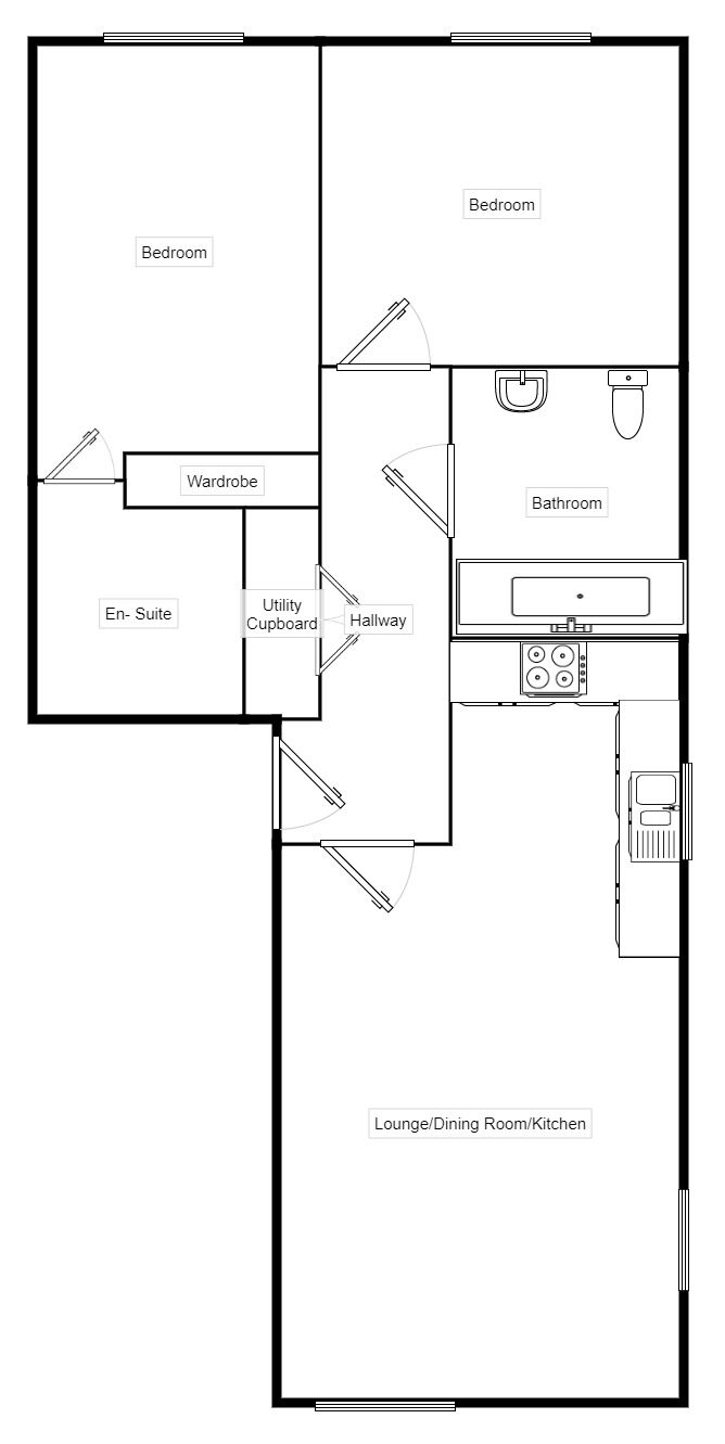Floorplan of 2 bedroom  Flat for sale, The Boulevard, Manchester, Greater Manchester, M20