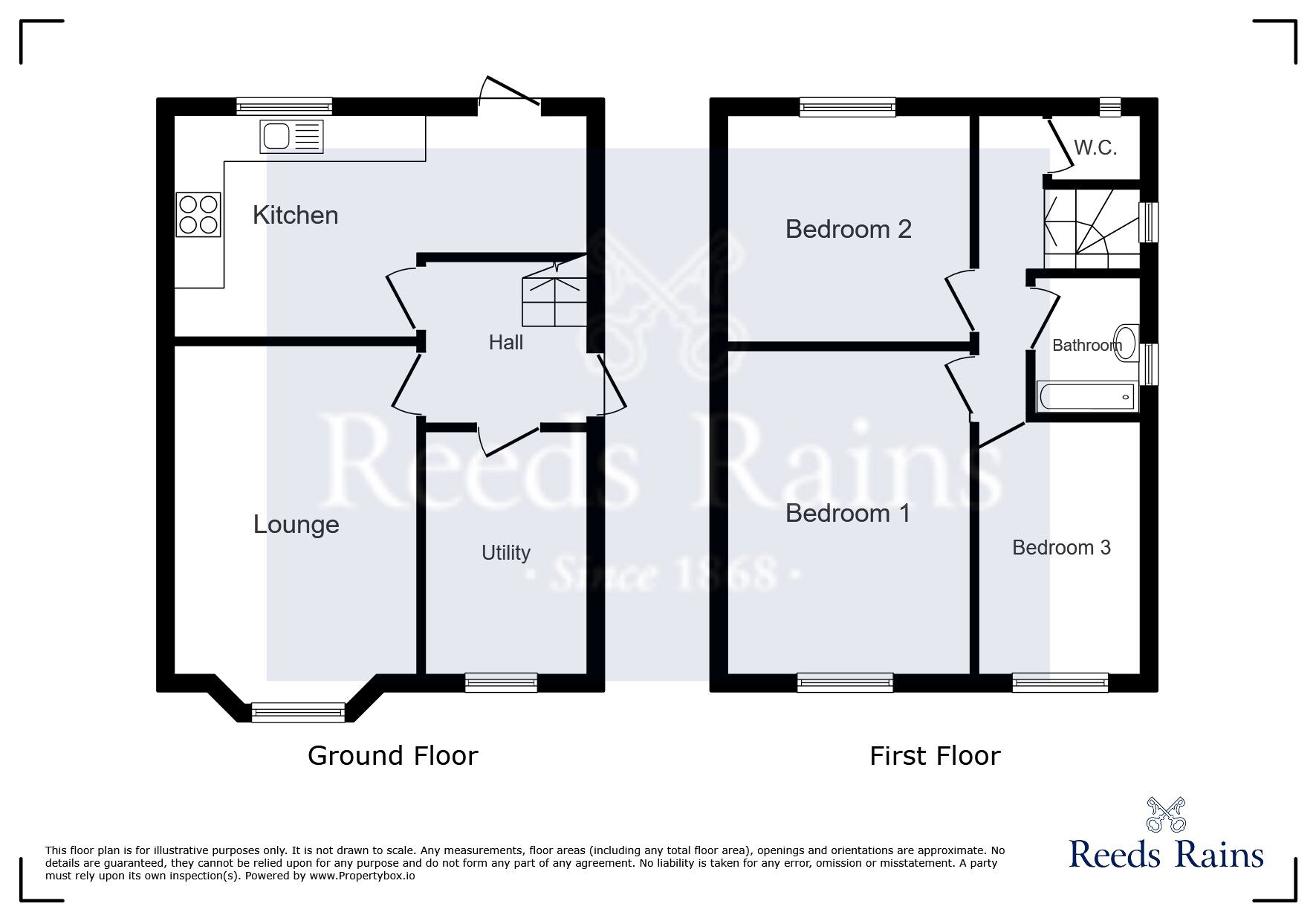 Floorplan of 3 bedroom Semi Detached House to rent, Westcroft Road, Manchester, Greater Manchester, M20