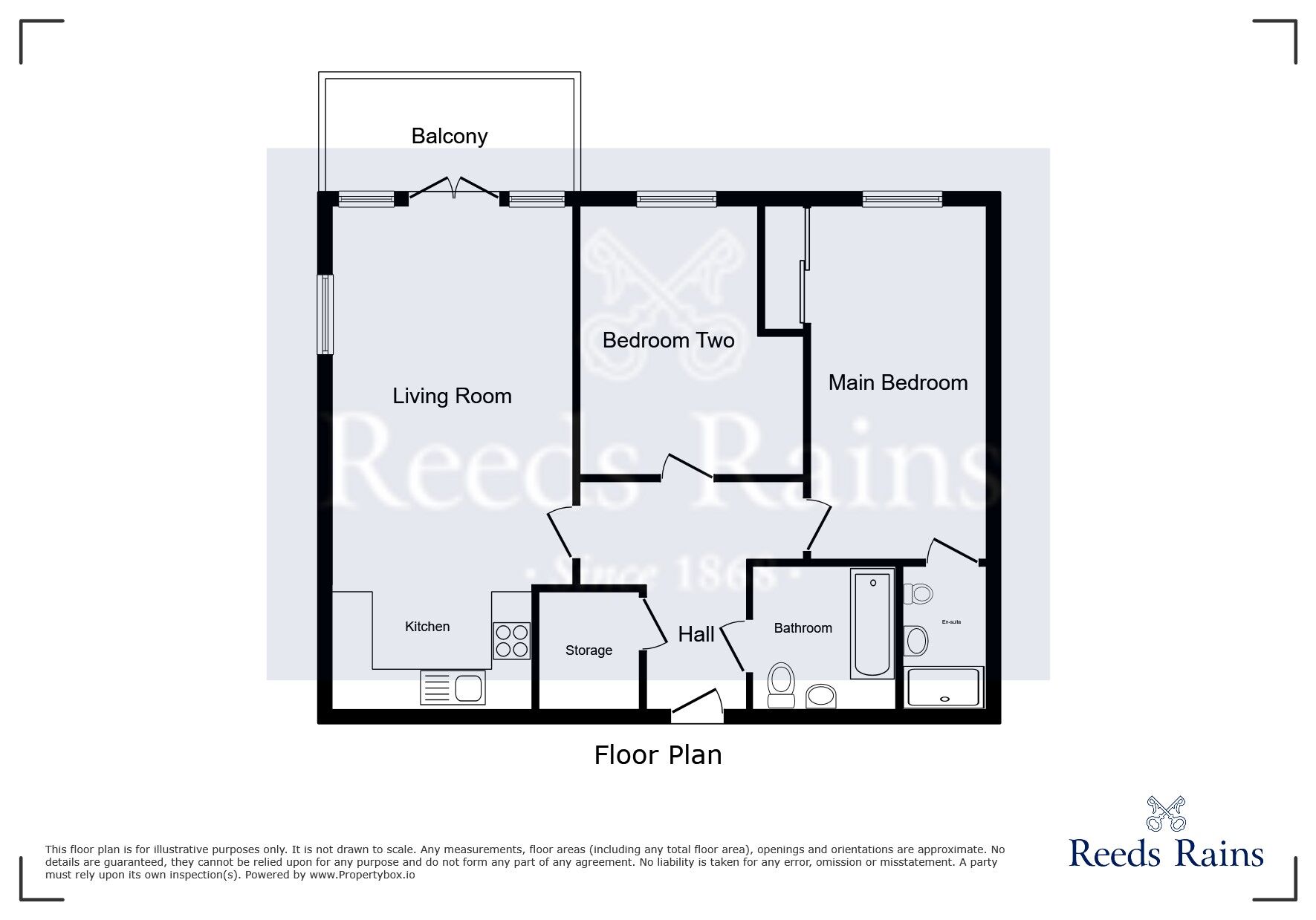 Floorplan of 2 bedroom Flat to rent, Wilmslow Road, Manchester, M20