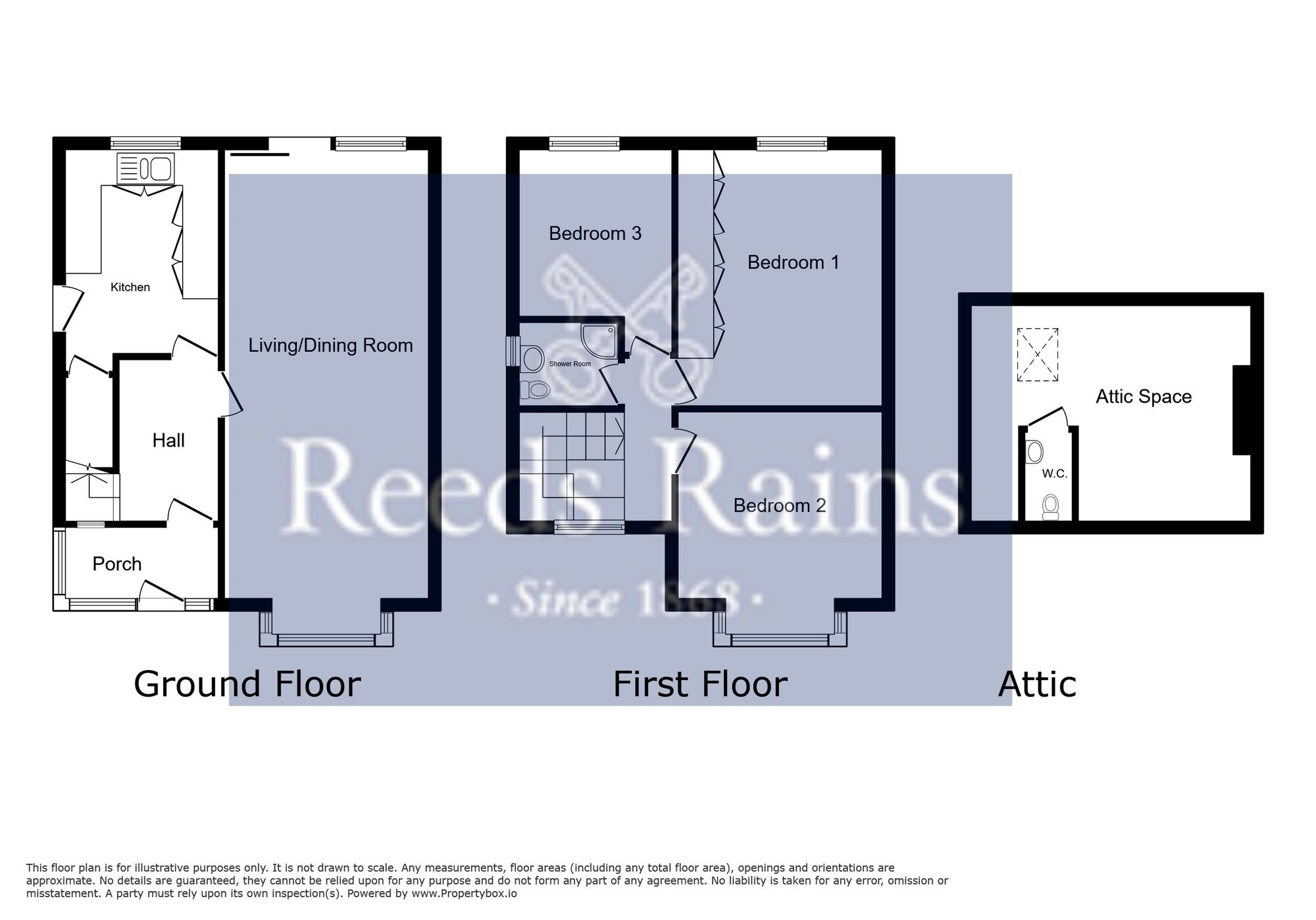Floorplan of 3 bedroom Semi Detached House for sale, Westdean Crescent, Manchester, Greater Manchester, M19