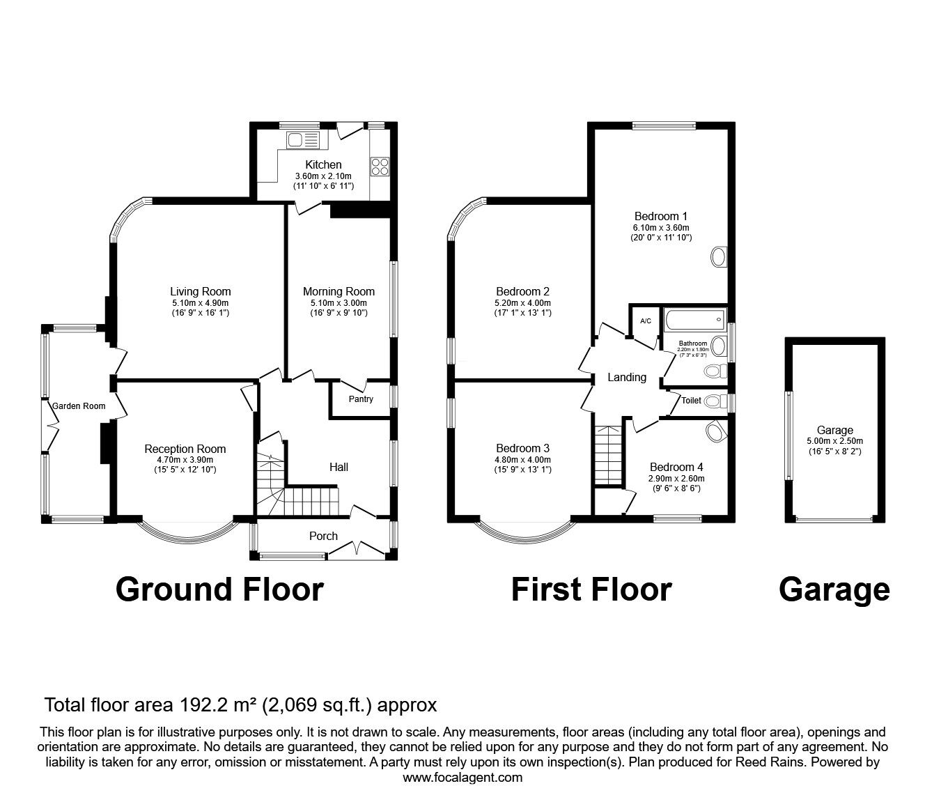 Floorplan of 4 bedroom Detached House for sale, St. Werburghs Road, Manchester, Greater Manchester, M21
