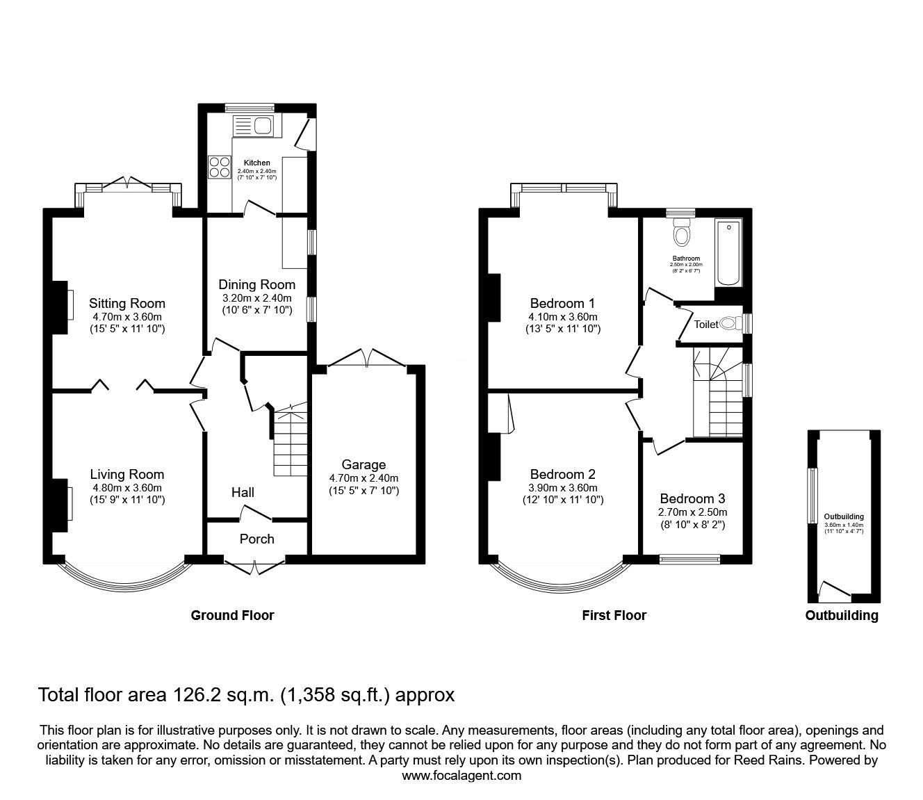 Floorplan of 3 bedroom Semi Detached House for sale, Longley Lane, Manchester, Greater Manchester, M22