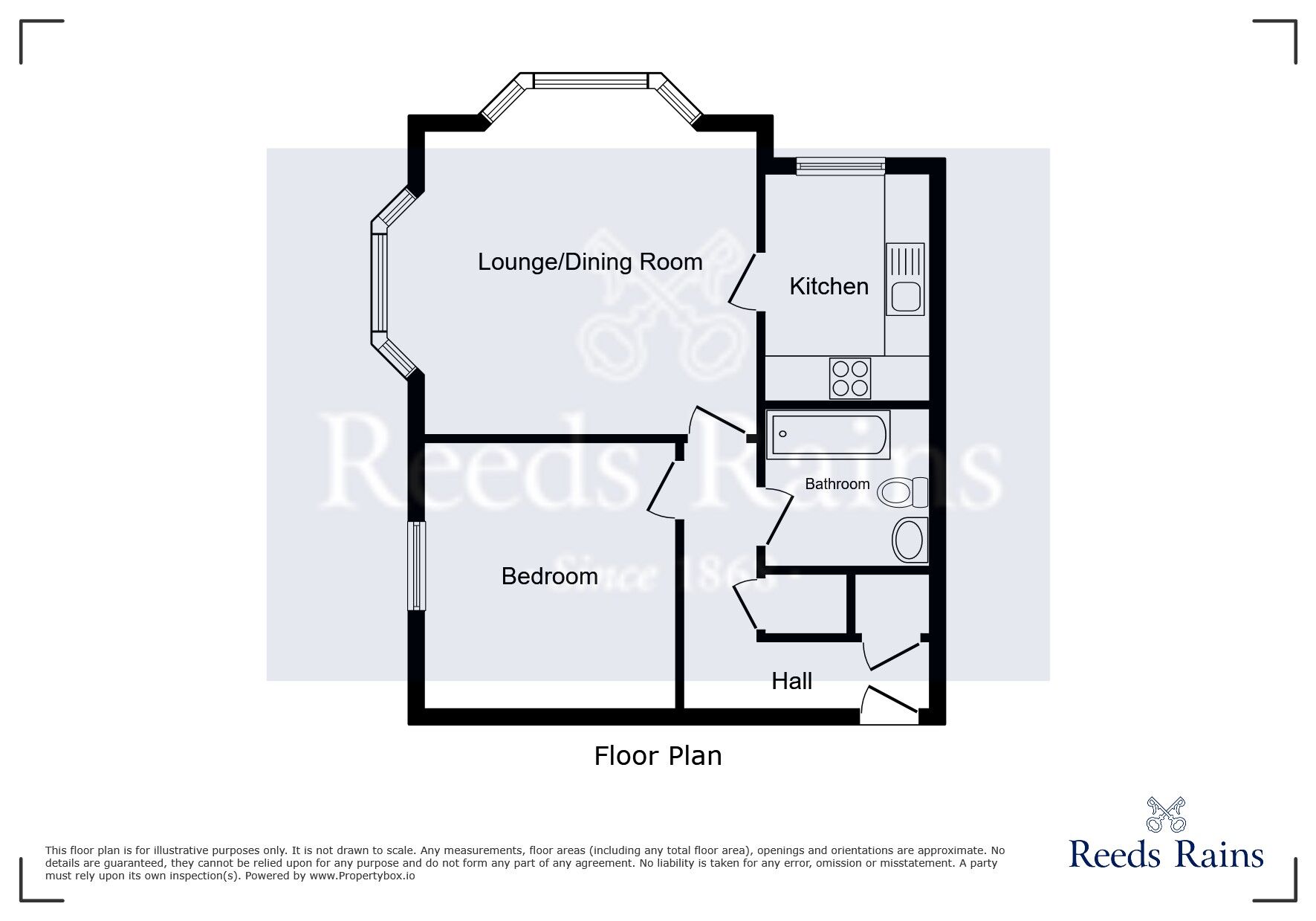 Floorplan of 1 bedroom  Flat for sale, Olive Shapley Avenue, Manchester, Greater Manchester, M20