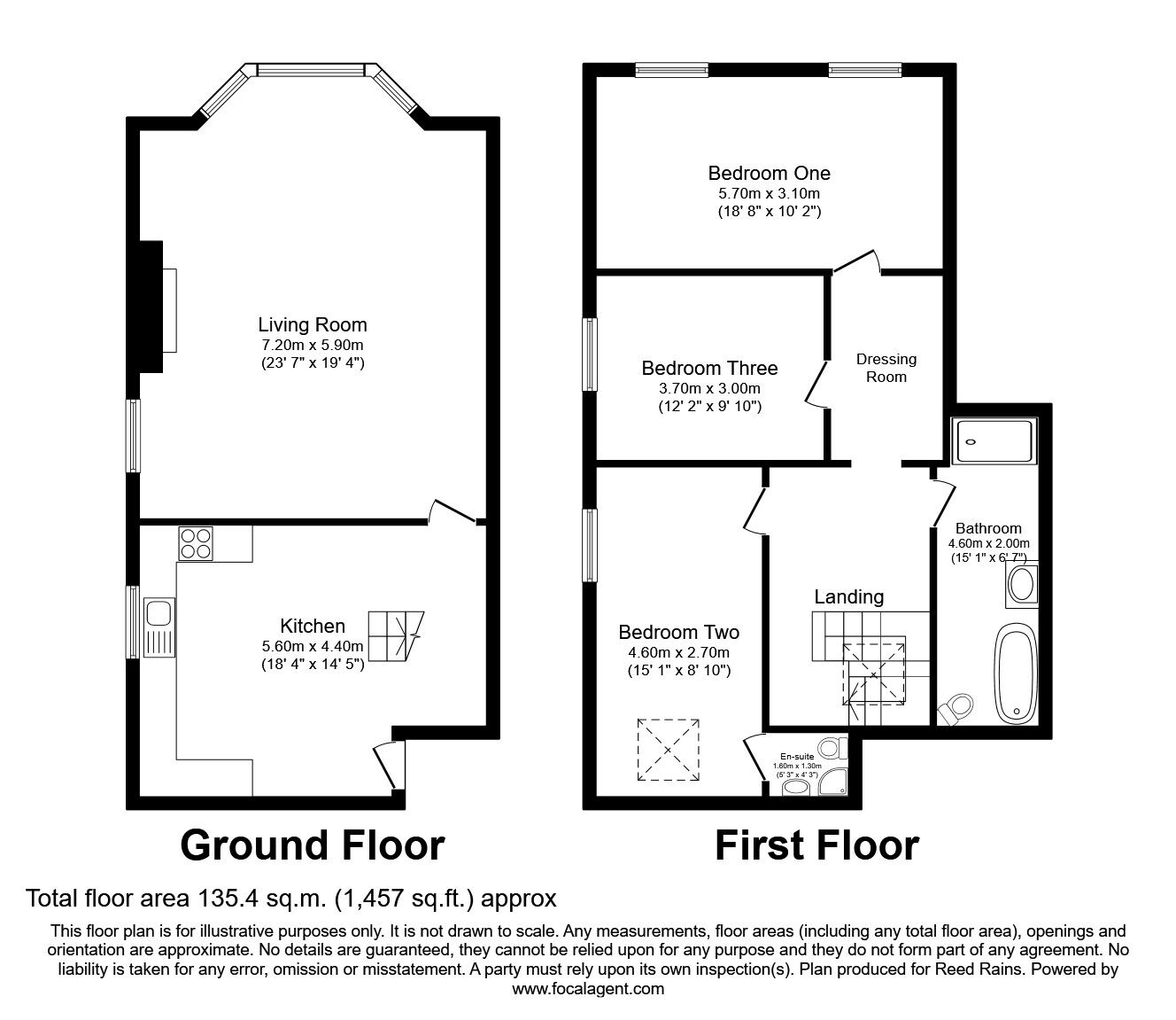Floorplan of 3 bedroom  Flat for sale, Wilmslow Road, Manchester, Greater Manchester, M20