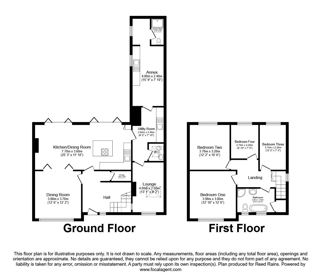 Floorplan of 5 bedroom Detached House for sale, Shawdene Road, Manchester, Greater Manchester, M22