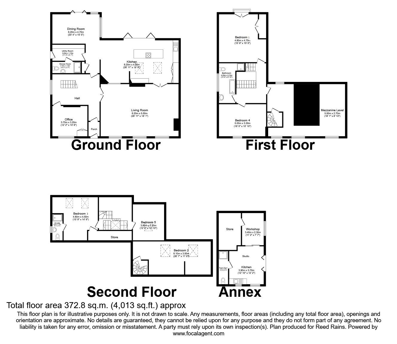 Floorplan of 5 bedroom  House for sale, Church Road, Manchester, Greater Manchester, M22