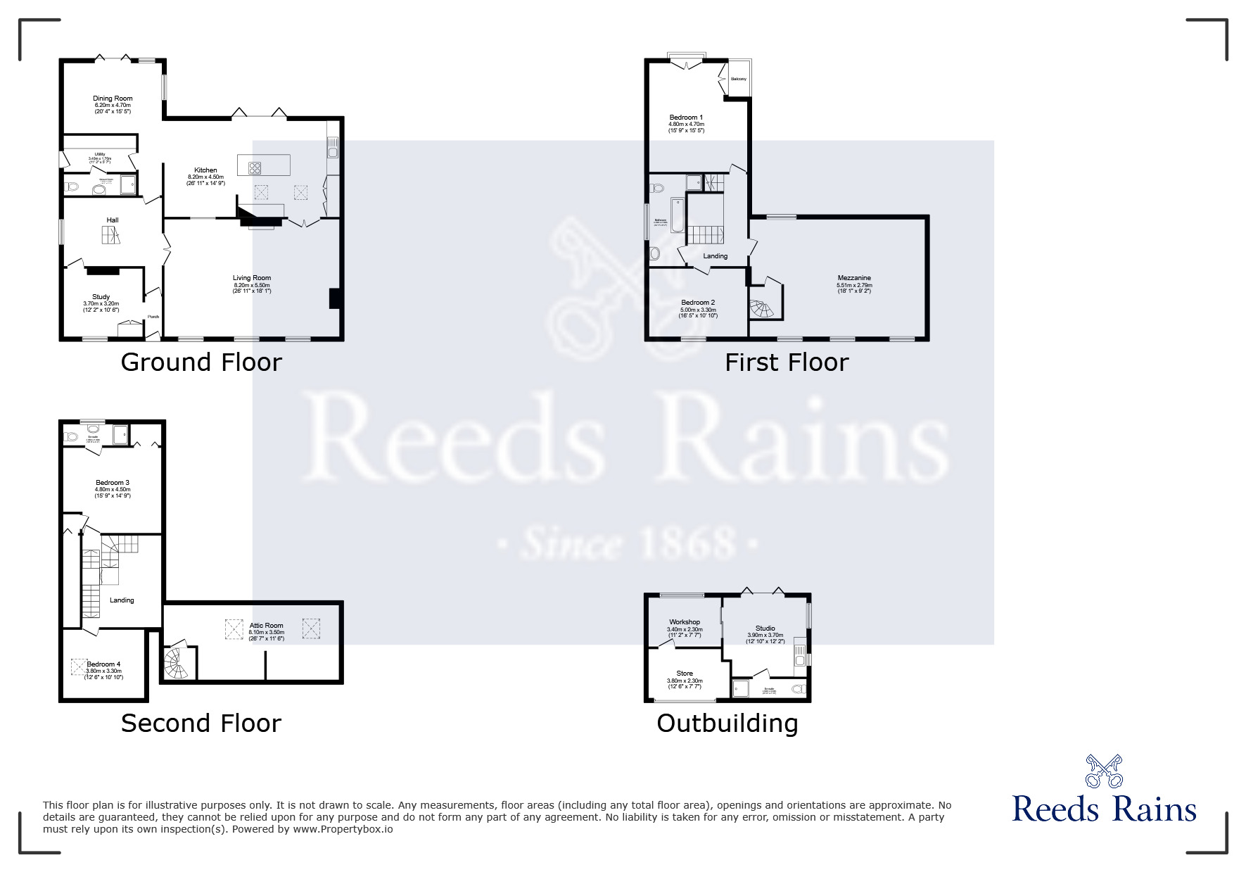 Floorplan of 4 bedroom  House for sale, Church Road, Manchester, Greater Manchester, M22