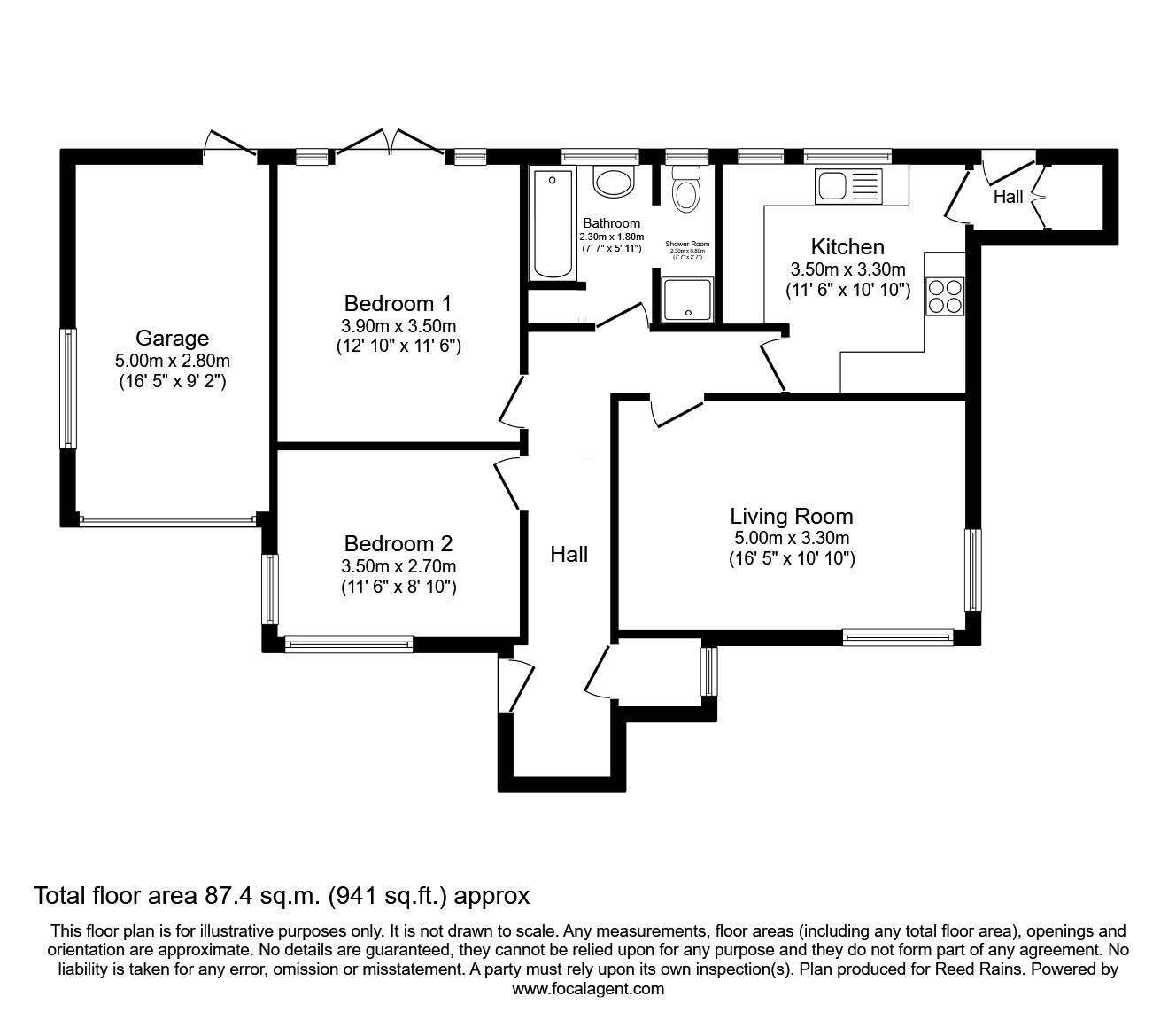 Floorplan of 2 bedroom  Flat for sale, Gibwood Road, Manchester, Greater Manchester, M22