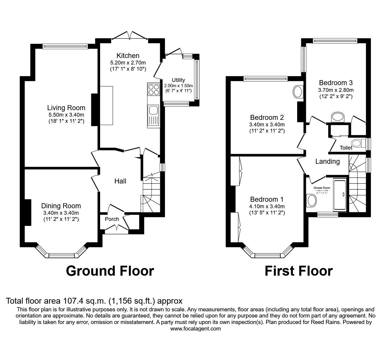 Floorplan of 3 bedroom Semi Detached House for sale, Dene Road, Didsbury, Greater Manchester, M20