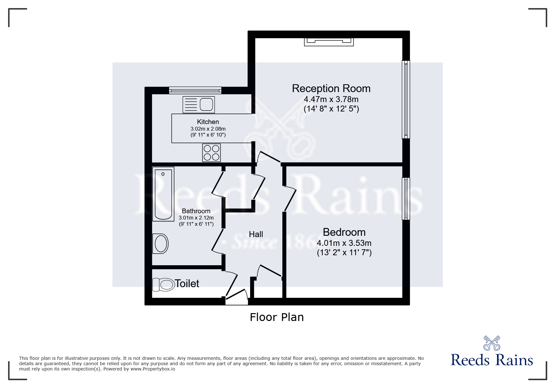 Floorplan of 1 bedroom  Flat for sale, Wilmslow Road, Manchester, Greater Manchester, M20