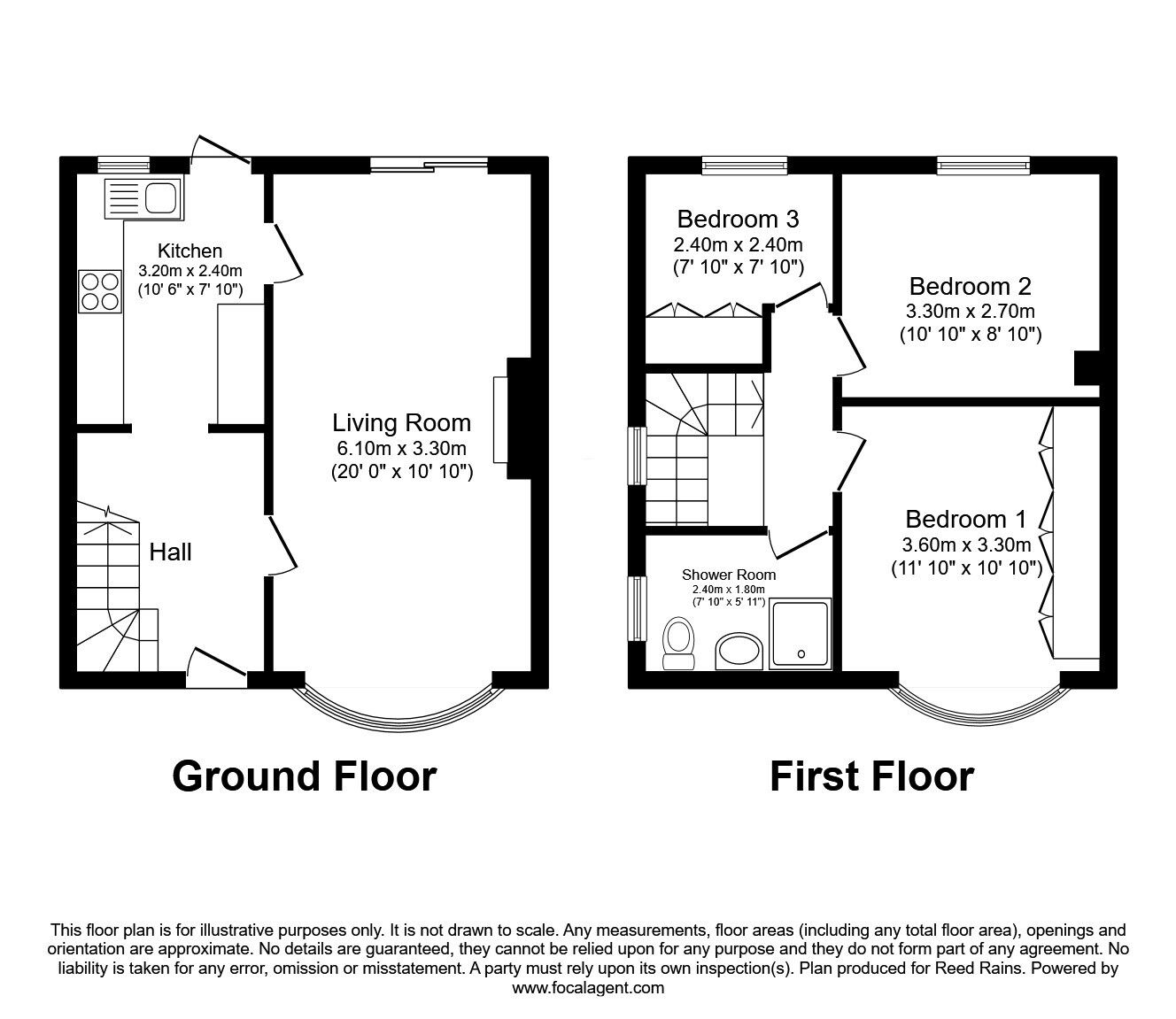 Floorplan of 3 bedroom Semi Detached House for sale, Kingsway, Manchester, Greater Manchester, M20