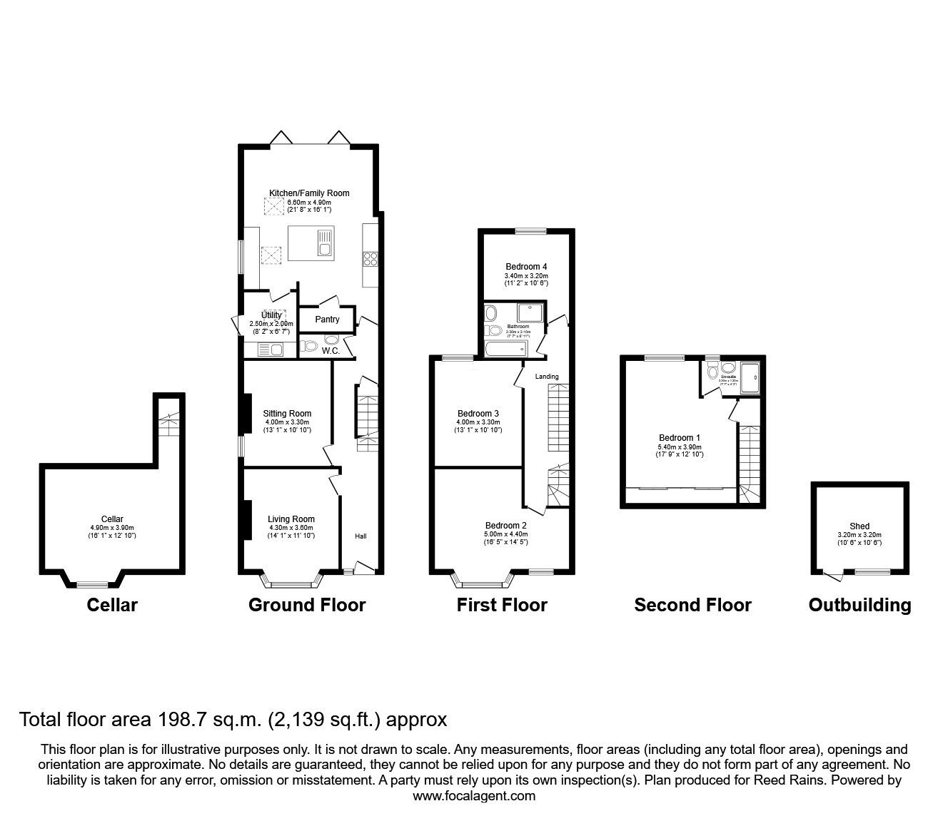 Floorplan of 4 bedroom Semi Detached House for sale, Beech Avenue, Manchester, Greater Manchester, M22