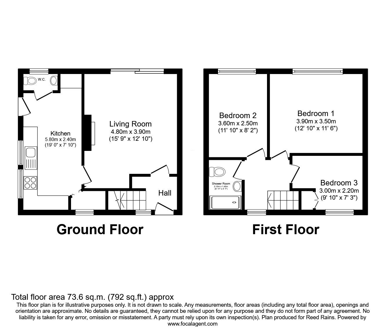 Floorplan of 3 bedroom Semi Detached House for sale, Pytha Fold Road, Manchester, Greater Manchester, M20
