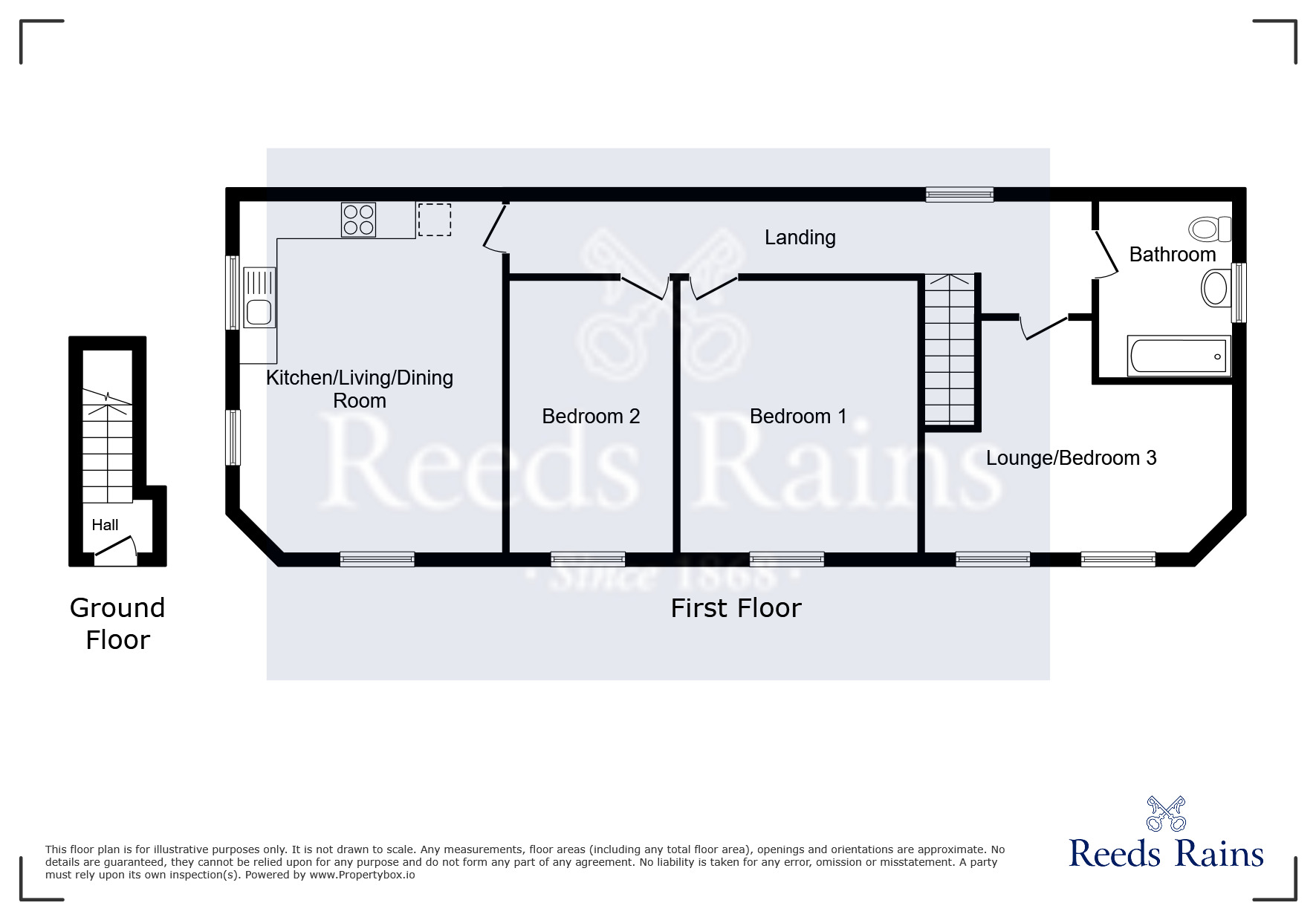 Floorplan of 3 bedroom  Flat to rent, School Lane, Manchester, Greater Manchester, M20