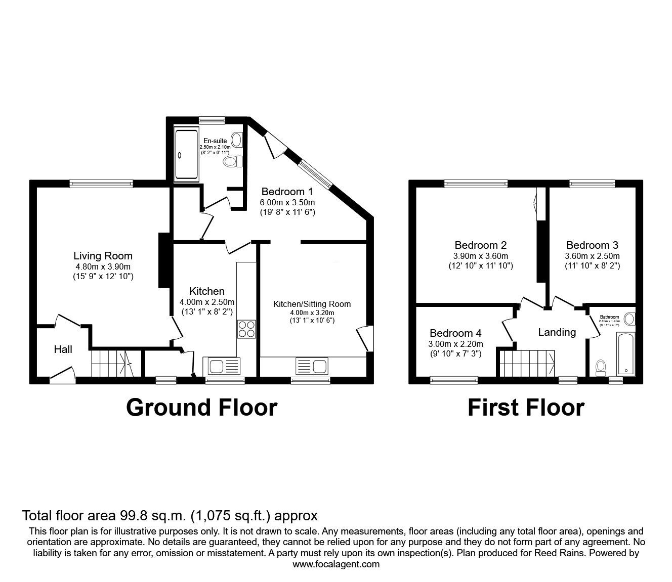 Floorplan of 4 bedroom Semi Detached House for sale, Heathwood Road, Manchester, Greater Manchester, M19