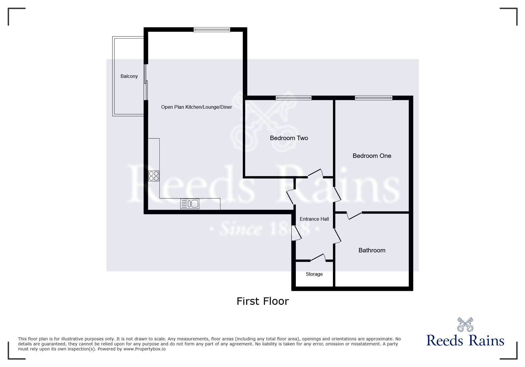 Floorplan of 2 bedroom  Flat for sale, Palatine Road, Manchester, Greater Manchester, M22