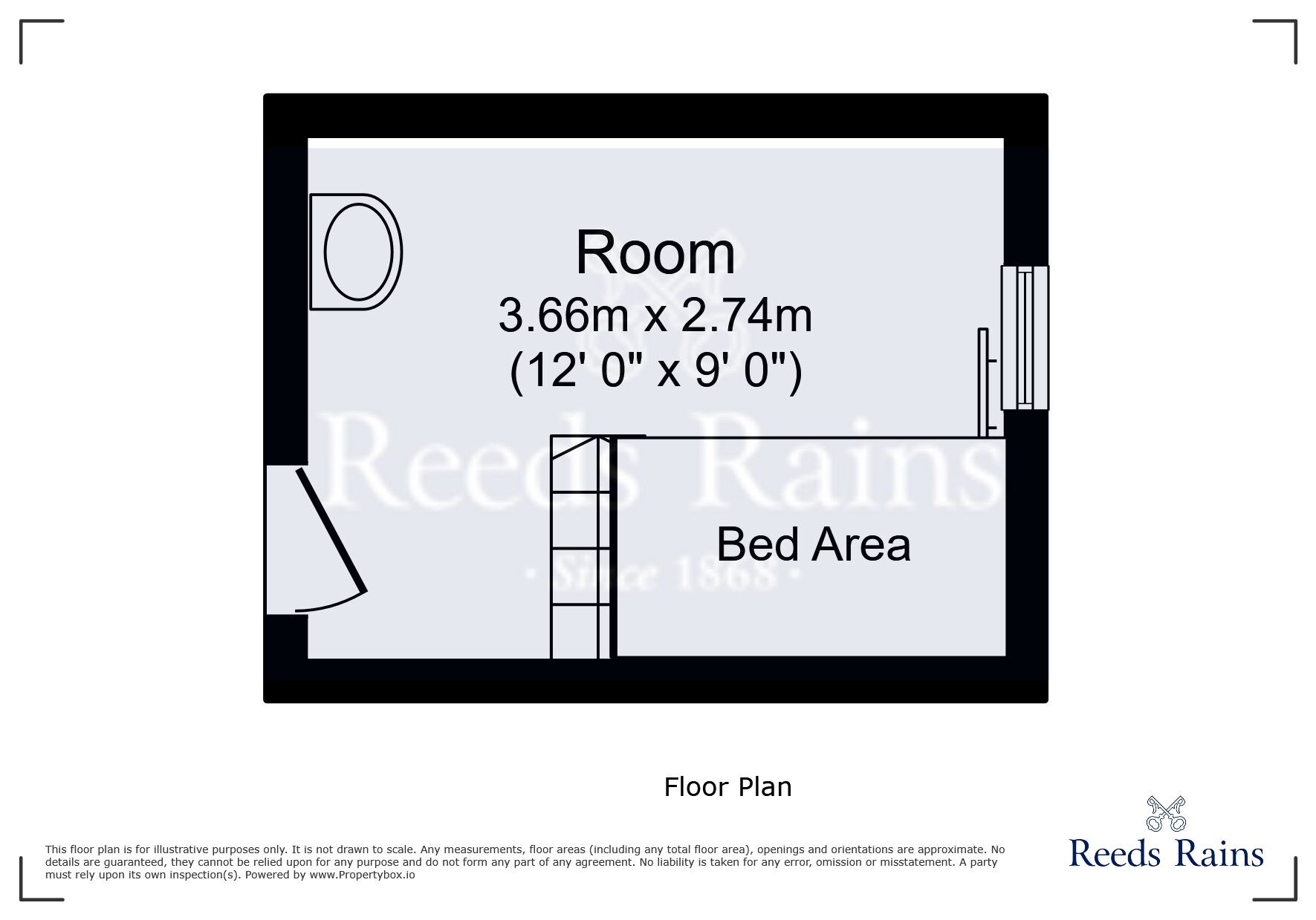 Floorplan of 1 bedroom  Flat for sale, Demesne Road, Manchester, Greater Manchester, M16
