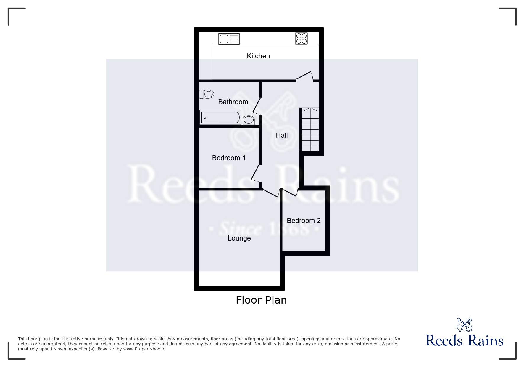 Floorplan of 2 bedroom  Flat to rent, Bamford Road, Manchester, Greater Manchester, M20