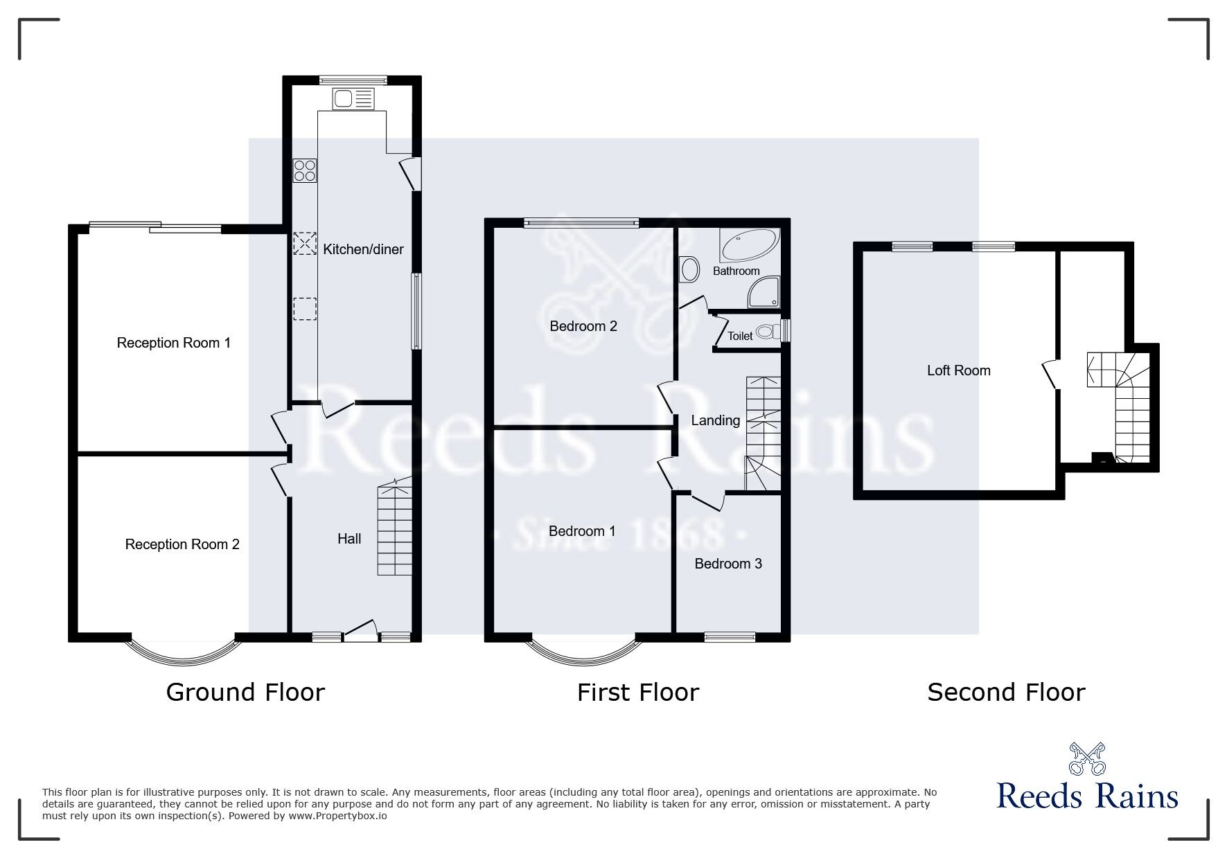 Floorplan of 3 bedroom Semi Detached House to rent, Old Hall Lane, Manchester, Greater Manchester, M14