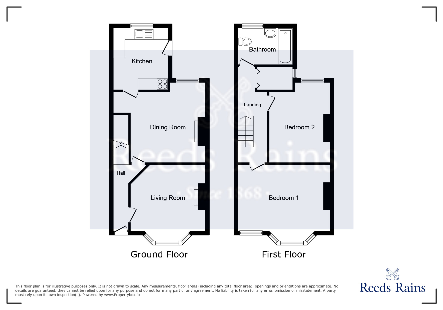 Floorplan of 2 bedroom End Terrace House for sale, Alexandra Avenue, Manchester, Greater Manchester, M14