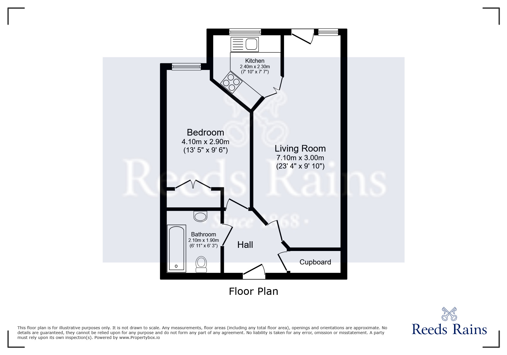 Floorplan of 1 bedroom  Flat for sale, Clothorn Road, Manchester, Greater Manchester, M20