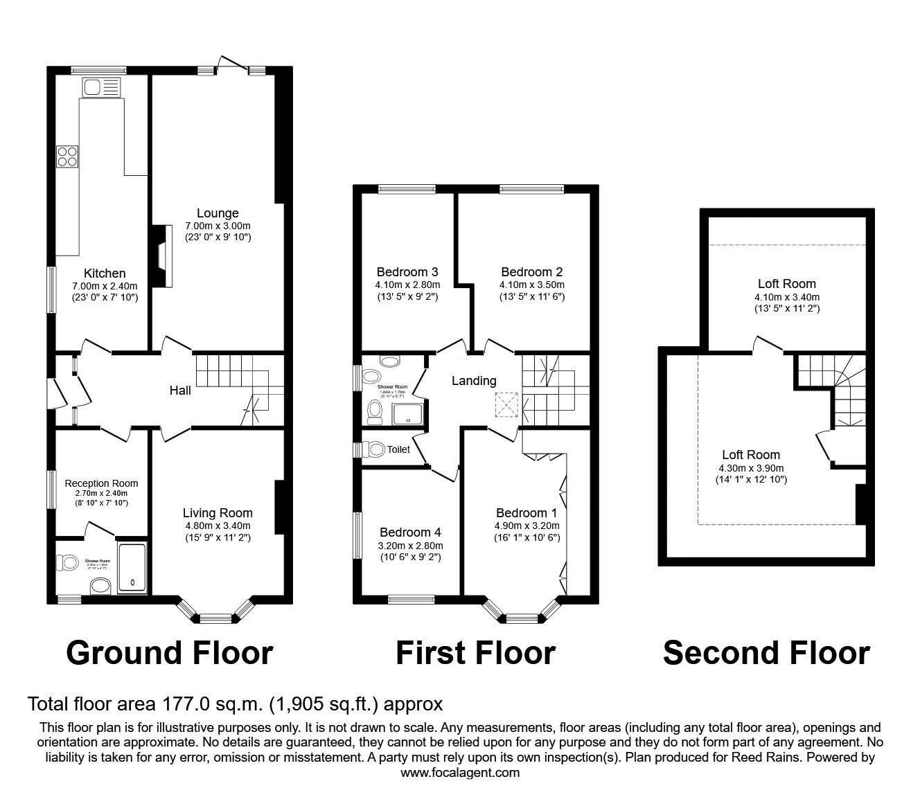 Floorplan of 4 bedroom Semi Detached House for sale, Burnage Lane, Burnage, Greater Manchester, M19