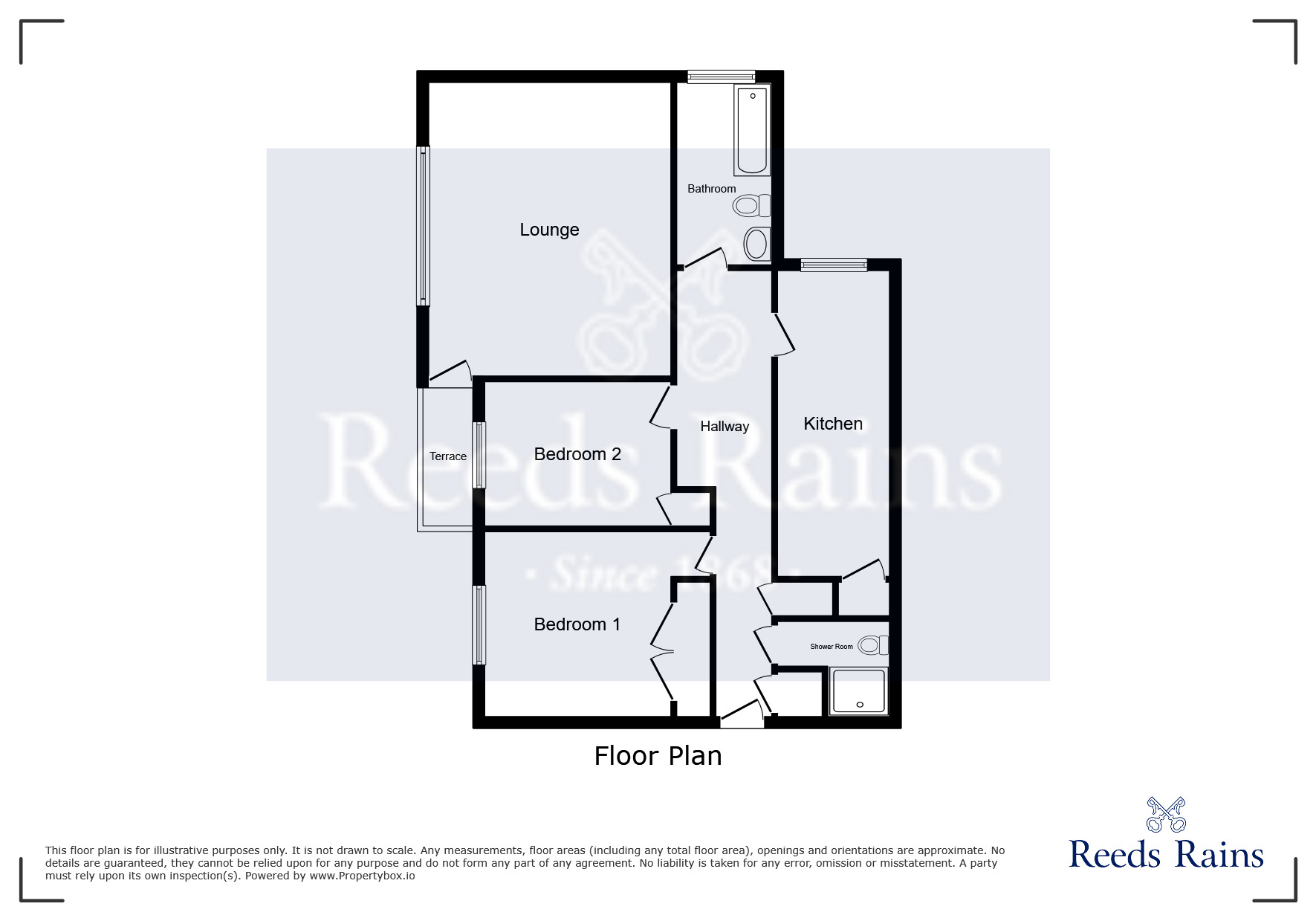 Floorplan of 2 bedroom  Flat to rent, Palatine Road, Manchester, Greater Manchester, M20