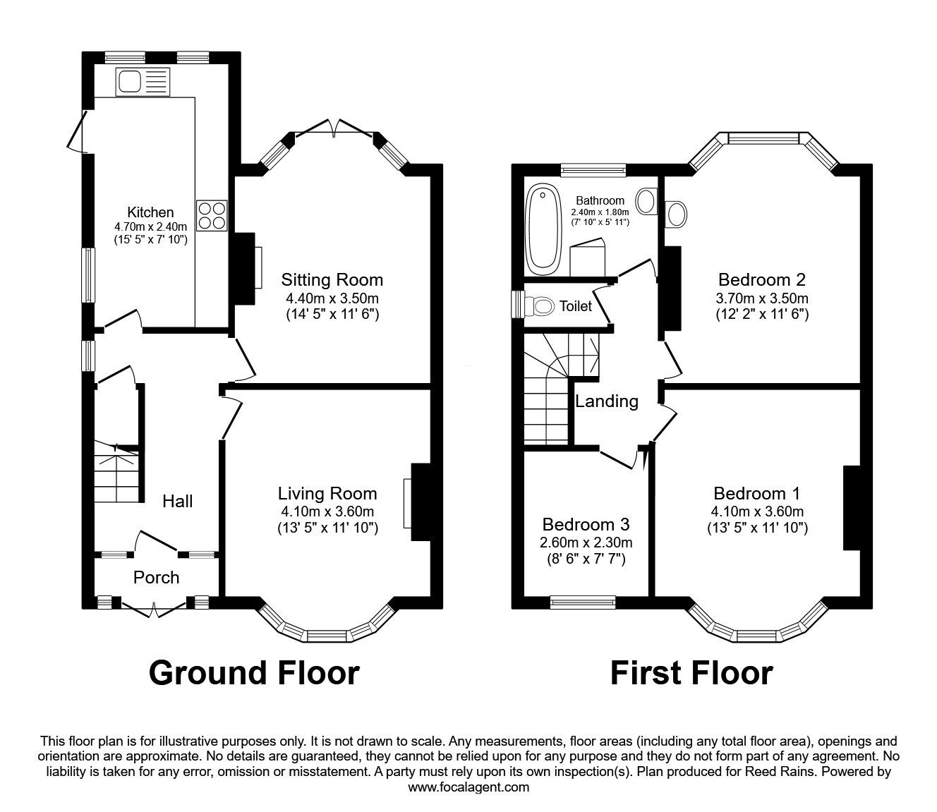Floorplan of 3 bedroom Semi Detached House for sale, Kingsway, Manchester, Greater Manchester, M20