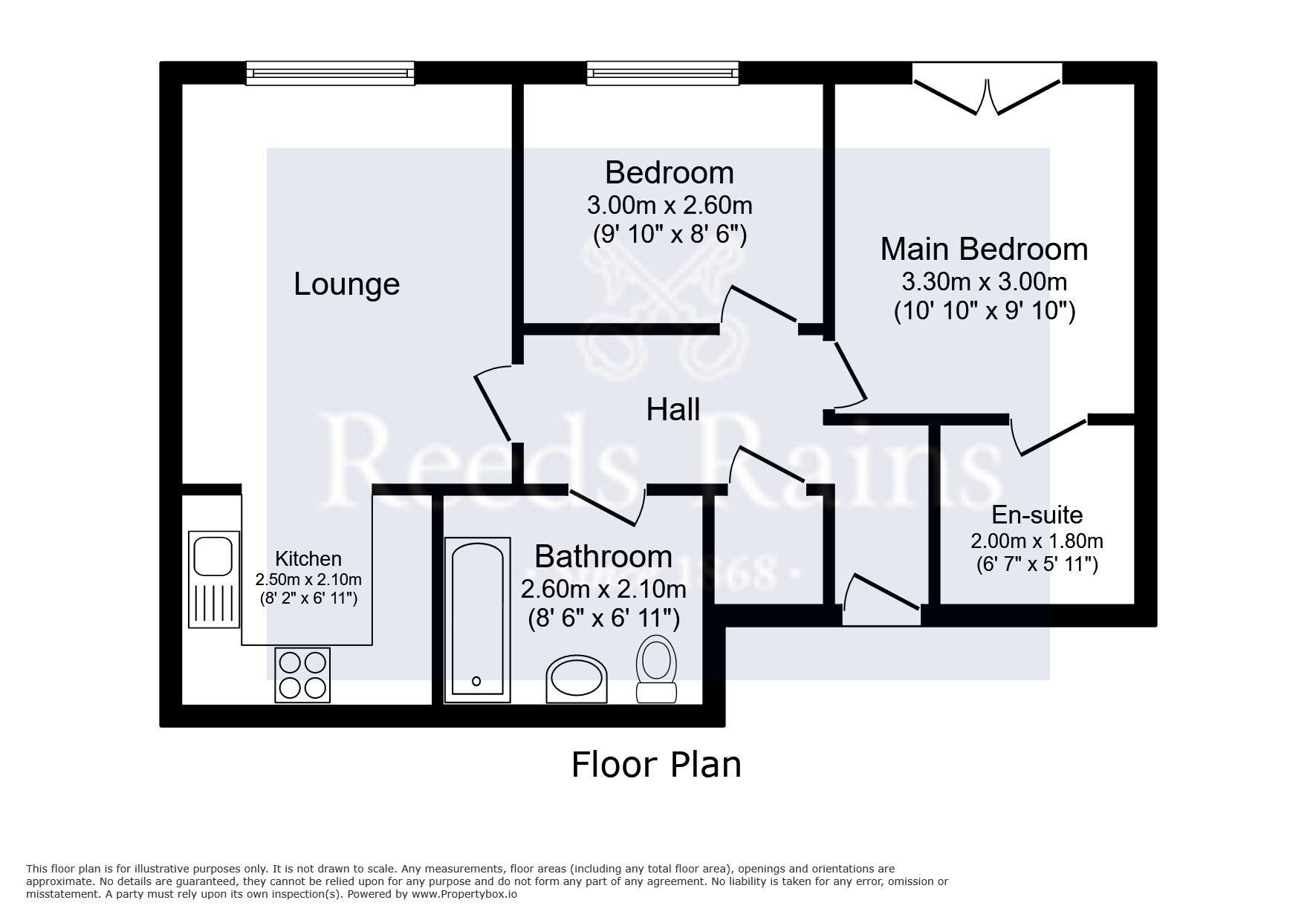 Floorplan of 2 bedroom Flat to rent, Ladybarn Court, Manchester, M14