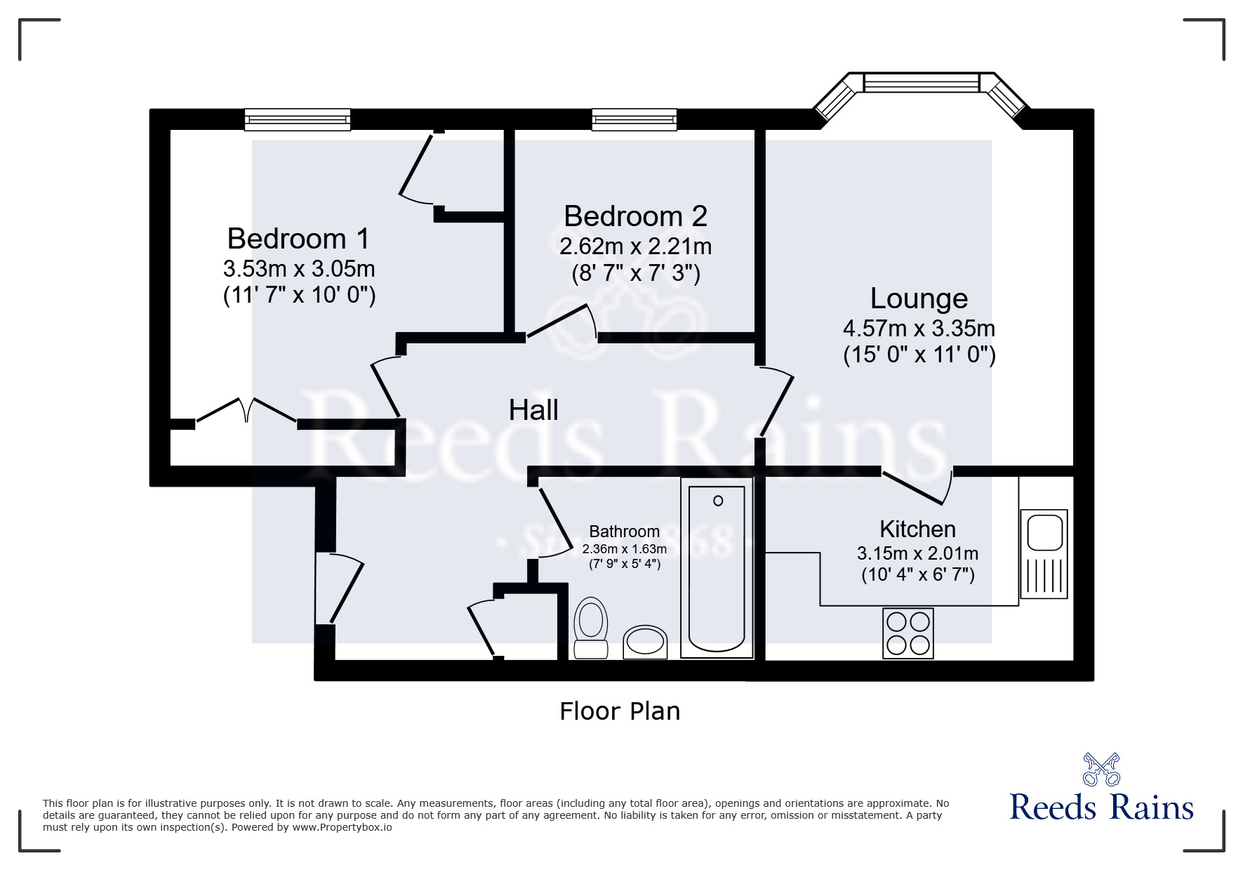 Floorplan of 1 bedroom Flat for sale, Chervil Close, Manchester, Greater Manchester, M14