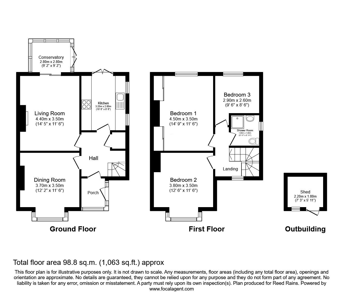Floorplan of 3 bedroom Semi Detached House for sale, Shawbrook Road, Manchester, Greater Manchester, M19