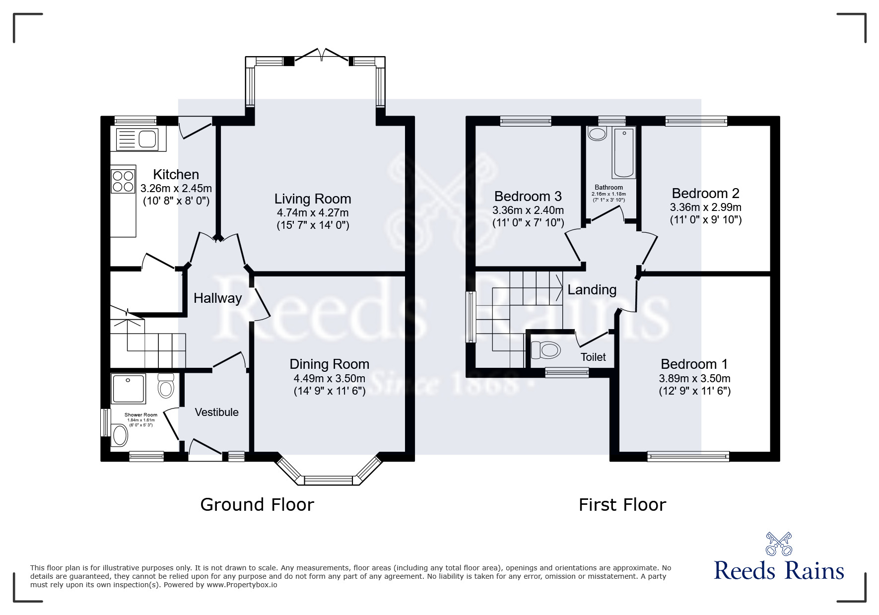 Floorplan of 3 bedroom Semi Detached House for sale, Brayton Avenue, Manchester, Greater Manchester, M20