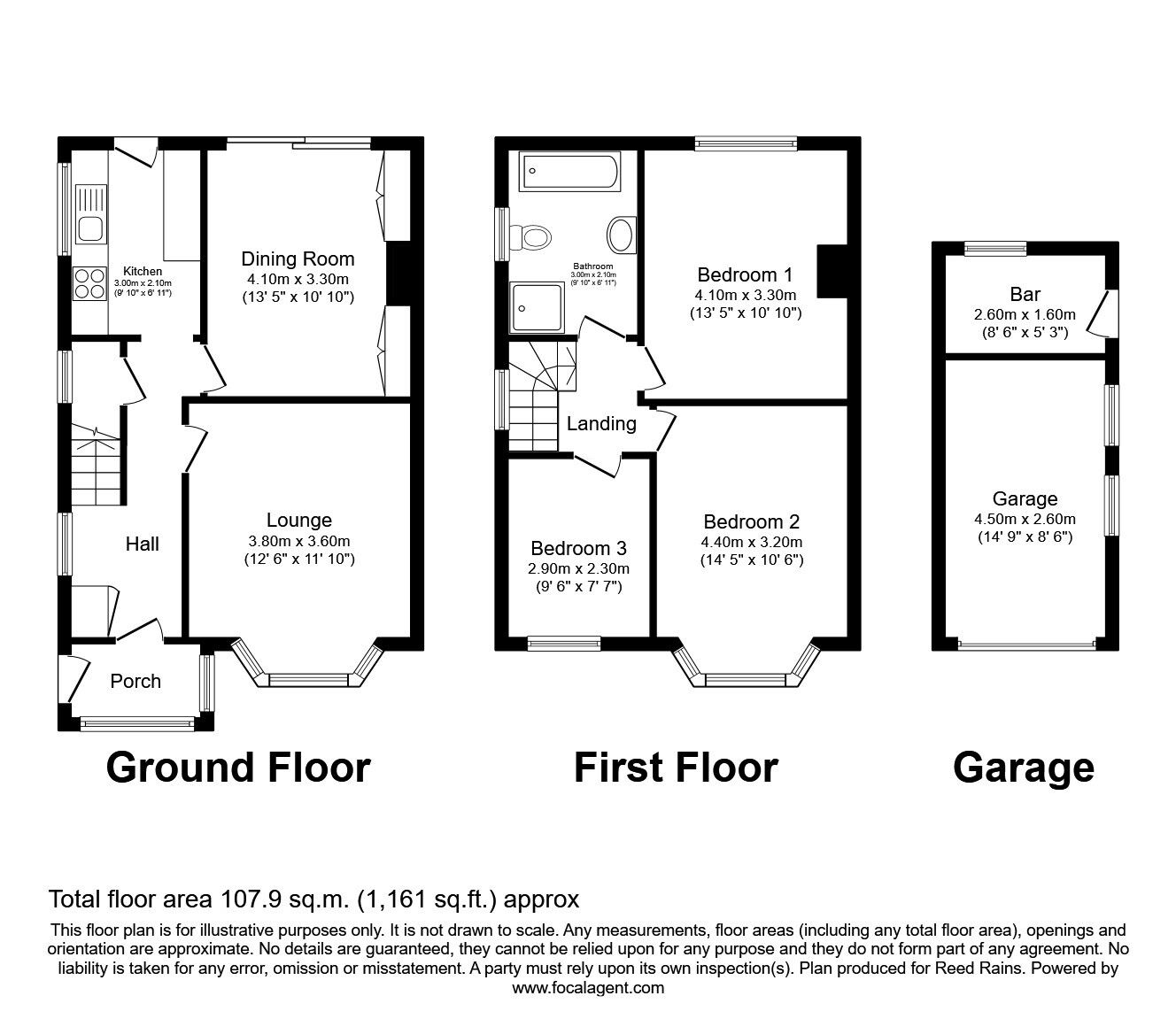 Floorplan of 3 bedroom Semi Detached House for sale, Farlands Drive, Manchester, Greater Manchester, M20