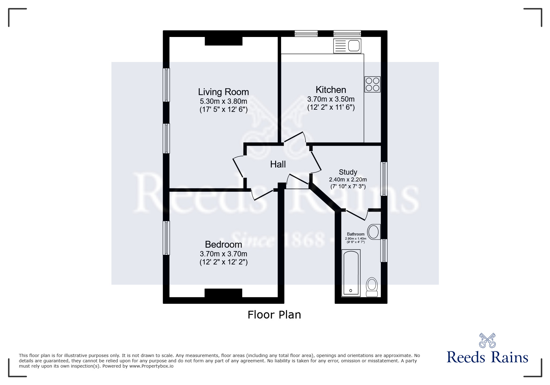 Floorplan of 1 bedroom Flat for sale, Athol Road, Manchester, Greater Manchester, M16