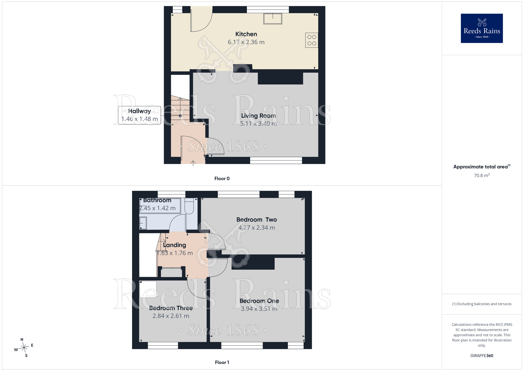 Floorplan of 3 bedroom Mid Terrace House for sale, Fernhurst Road, Manchester, Greater Manchester, M20