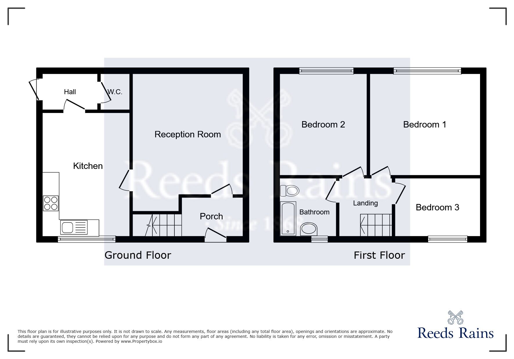 Floorplan of 3 bedroom Semi Detached House to rent, Yew Tree Road, Manchester, Greater Manchester, M14