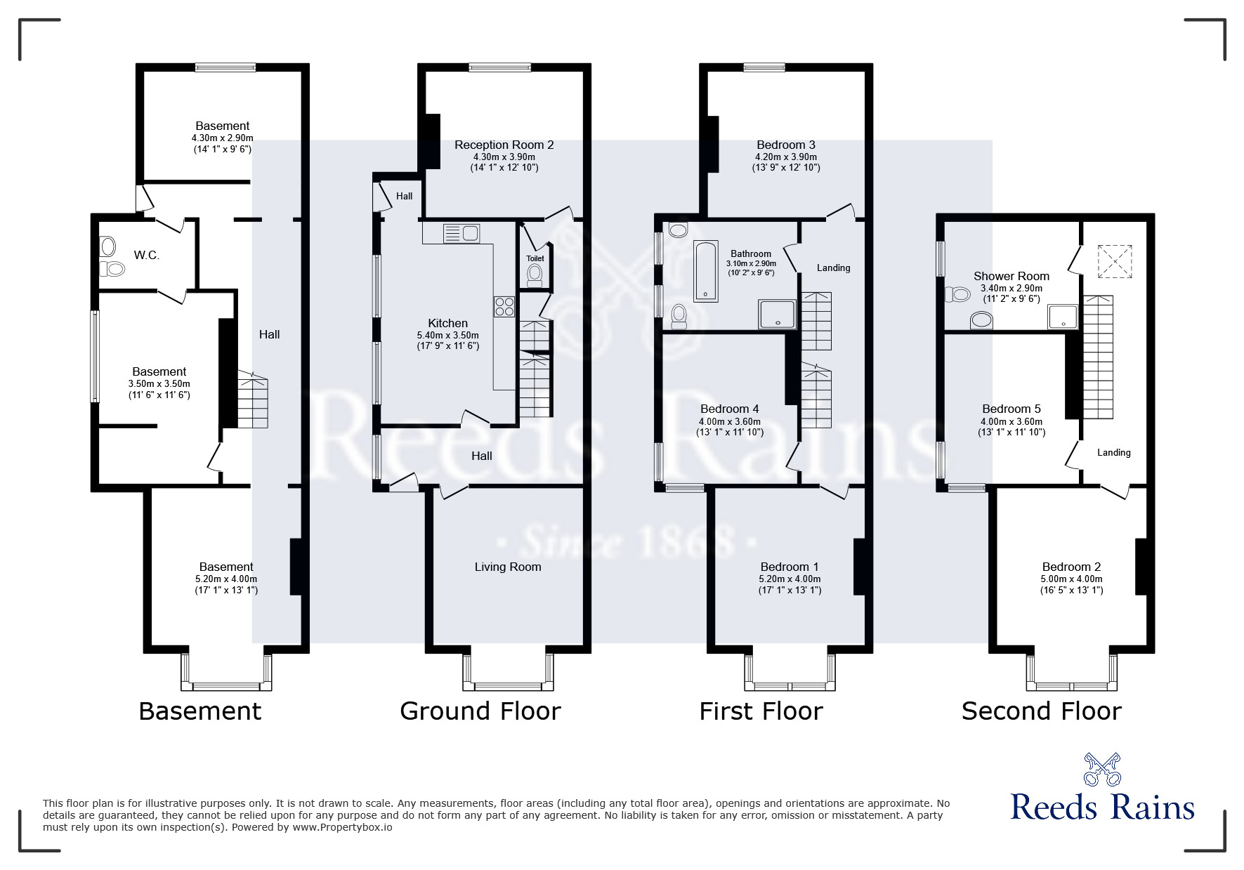 Floorplan of 5 bedroom Semi Detached House for sale, Barlow Moor Road, Manchester, Greater Manchester, M21