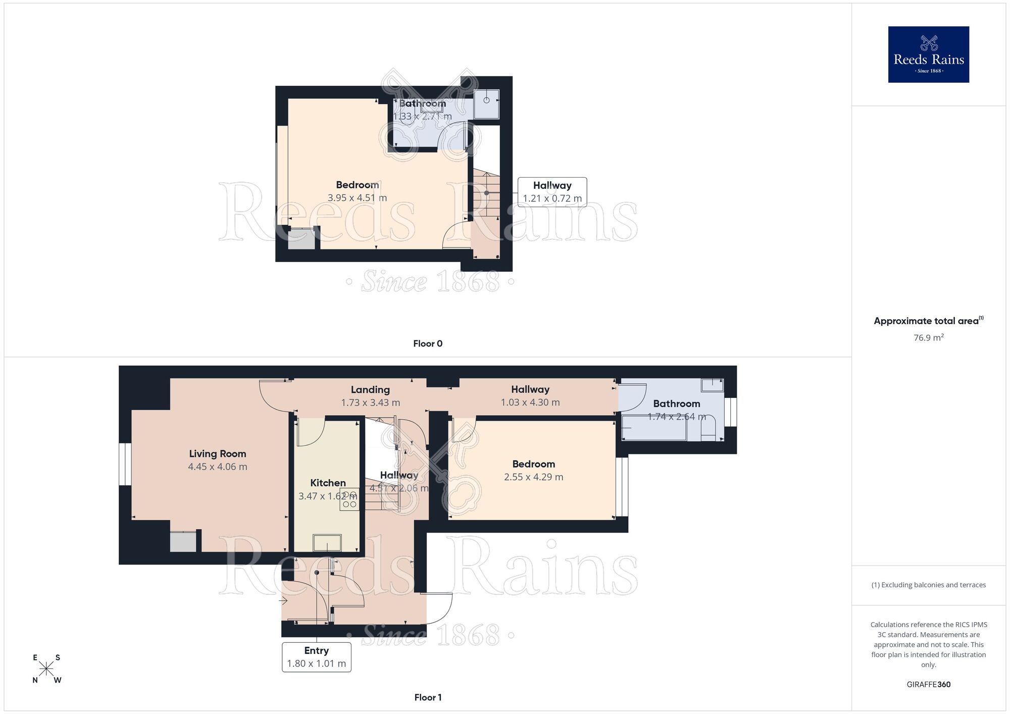 Floorplan of 2 bedroom Flat for sale, Atwood Road, Manchester, Greater Manchester, M20