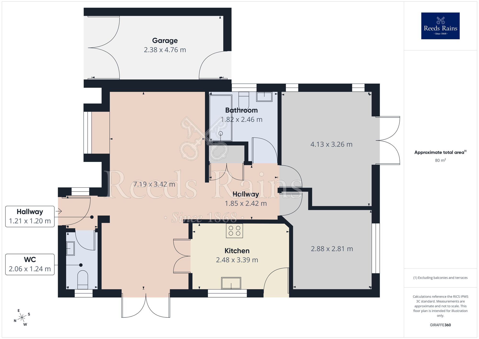 Floorplan of 2 bedroom Detached Bungalow for sale, Oakham Avenue, Manchester, Greater Manchester, M20