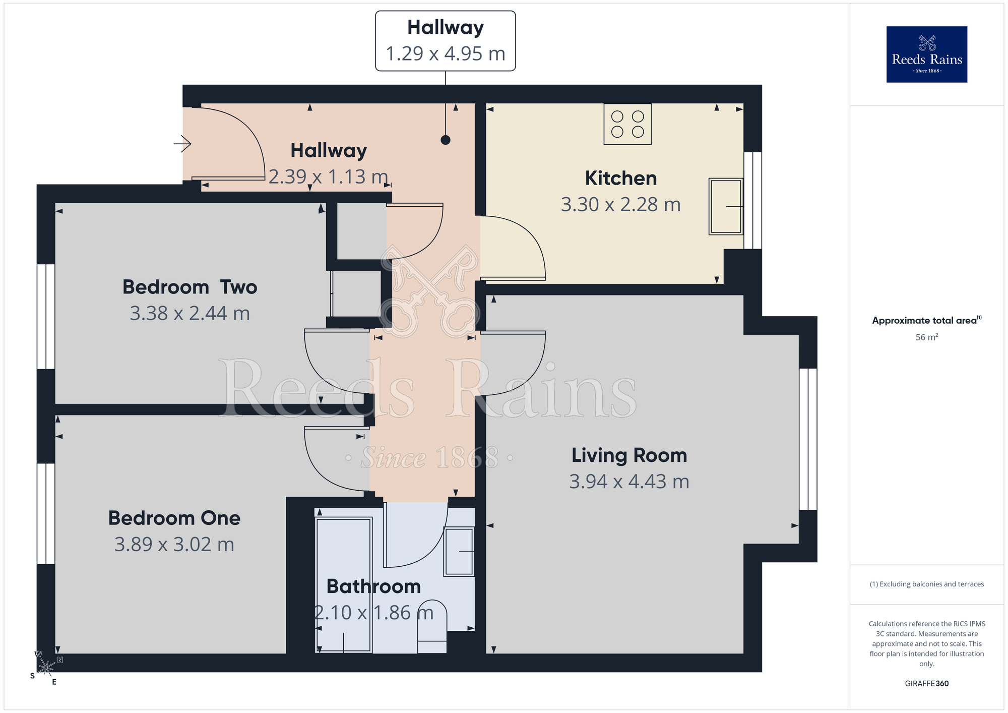 Floorplan of 2 bedroom Flat for sale, Whiteoak Road, Manchester, Greater Manchester, M14