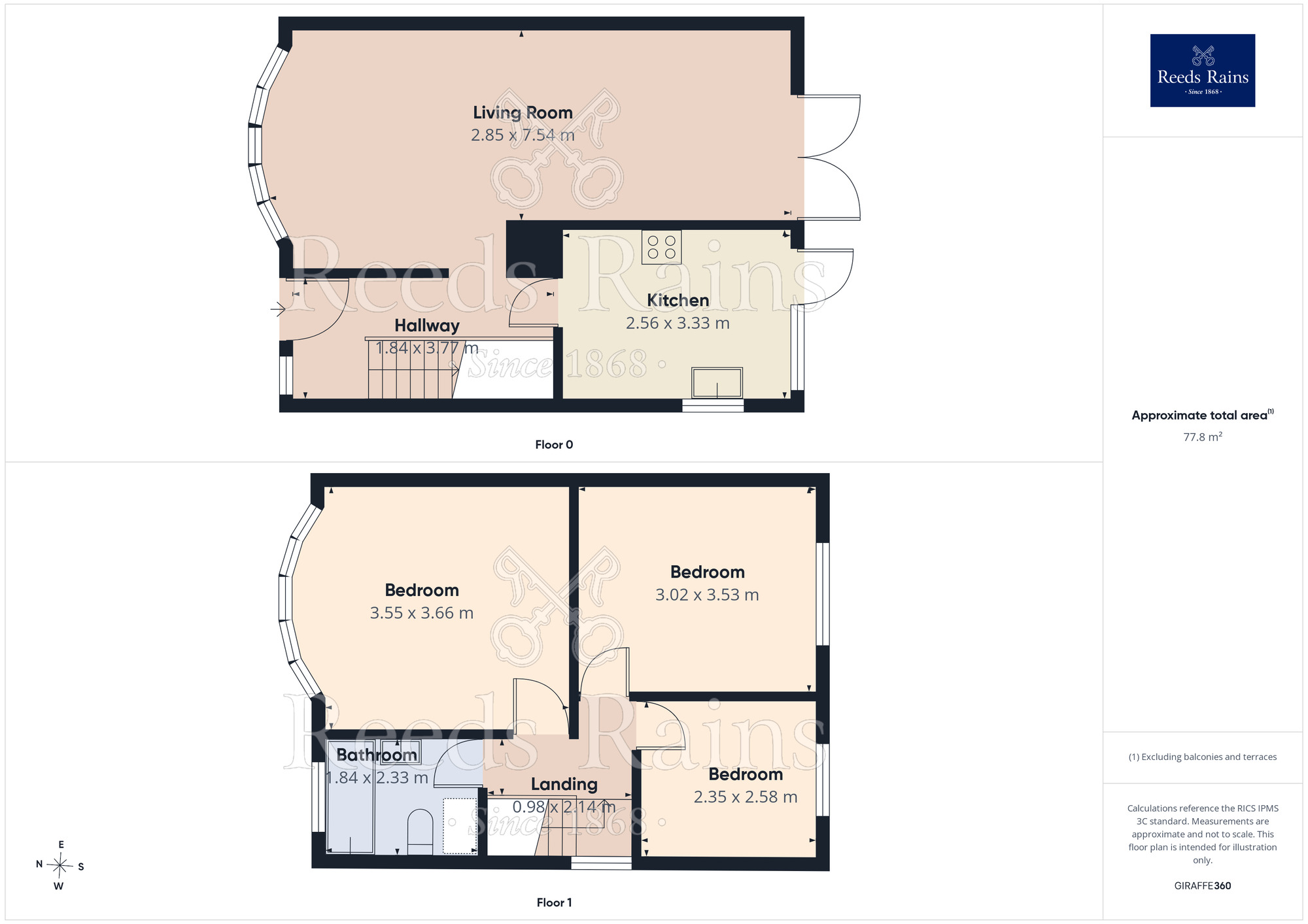 Floorplan of 3 bedroom Semi Detached House to rent, School Grove, Manchester, Greater Manchester, M20