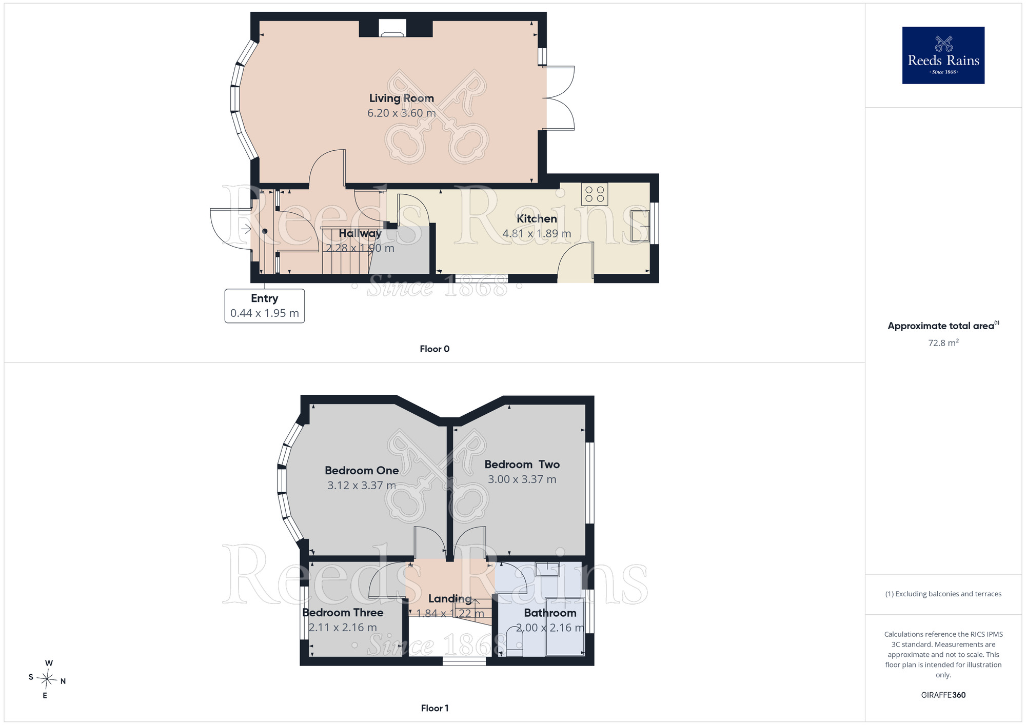 Floorplan of 3 bedroom Semi Detached House for sale, Arnfield Road, Manchester, Greater Manchester, M20