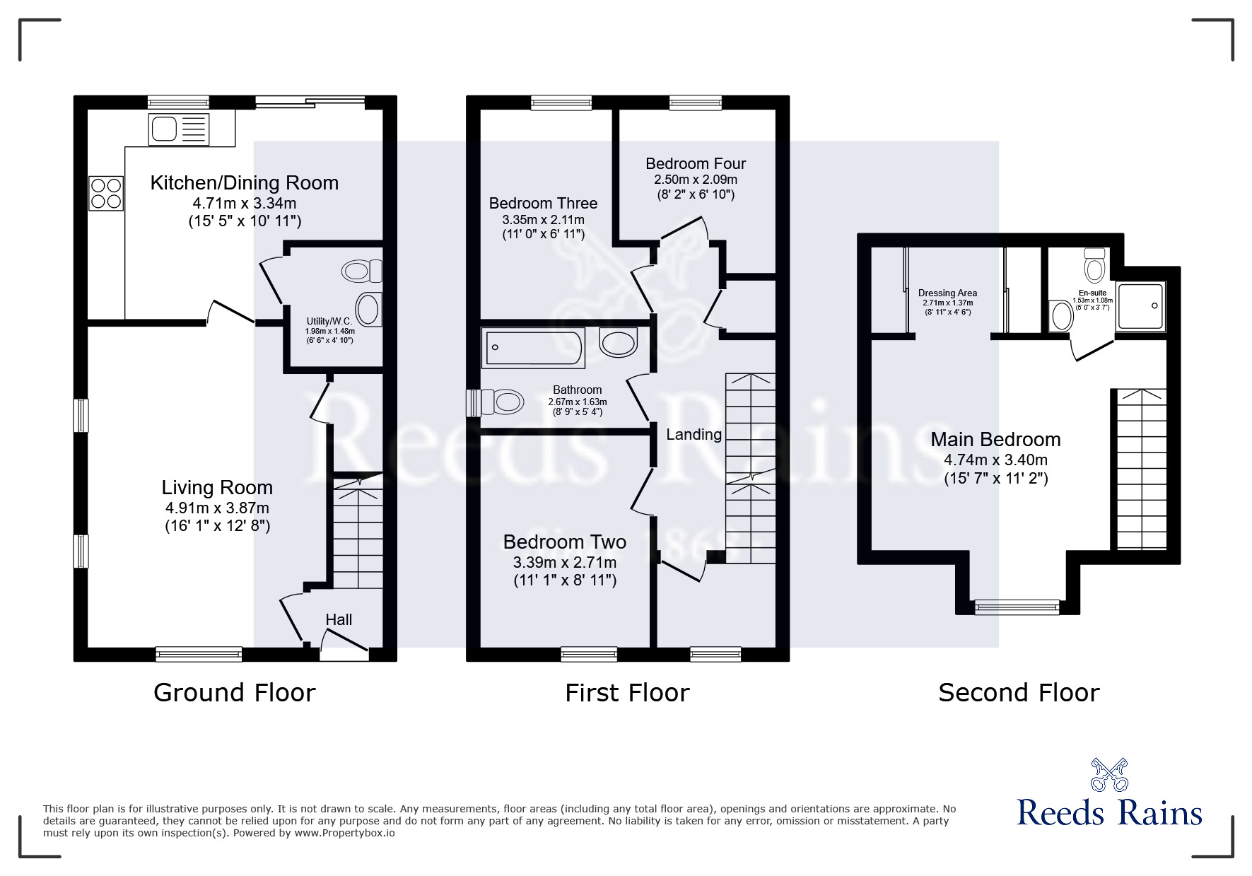 Floorplan of 4 bedroom End Terrace House for sale, Royle Green Road, Manchester, Greater Manchester, M22